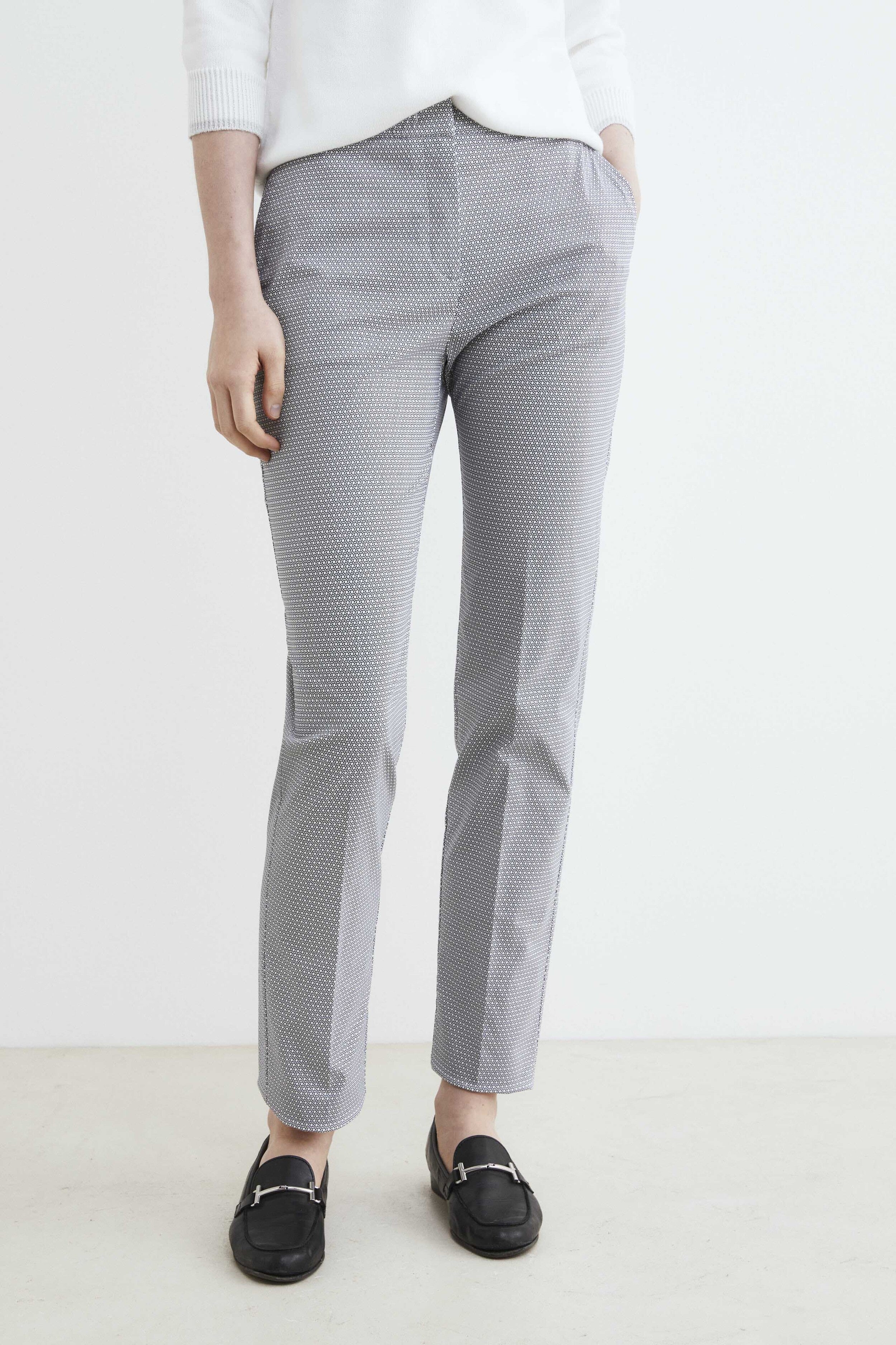 Pantaloni fantasia blu - BLU MICROEFFETTO