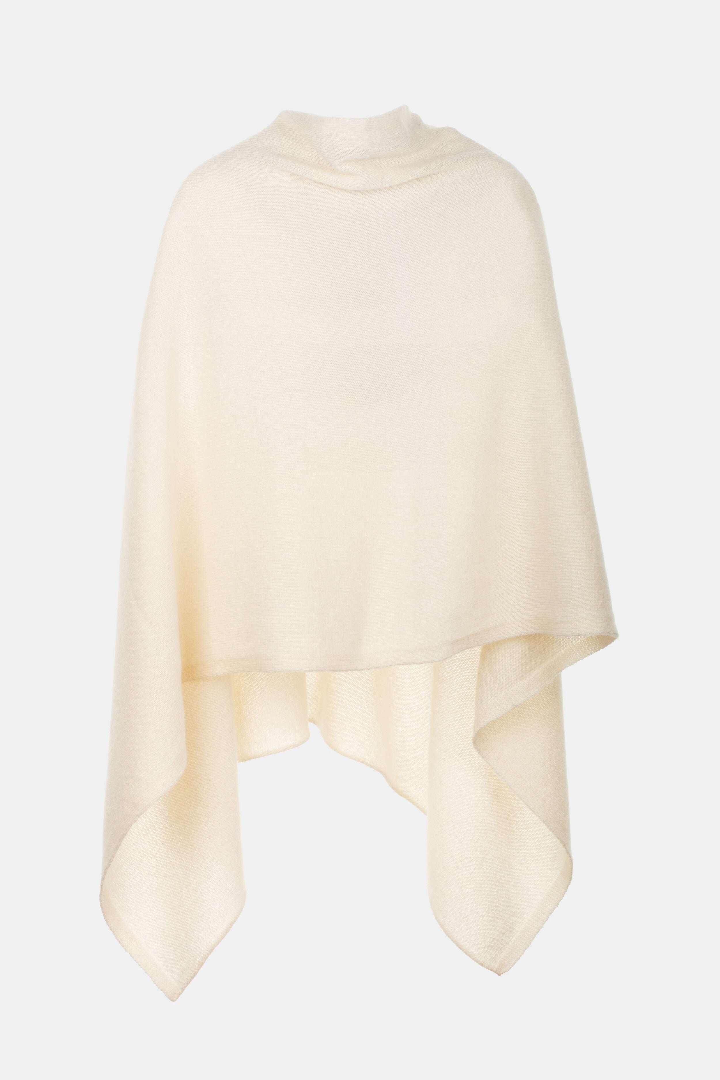 Mantella in cashmere da donna - PANNA