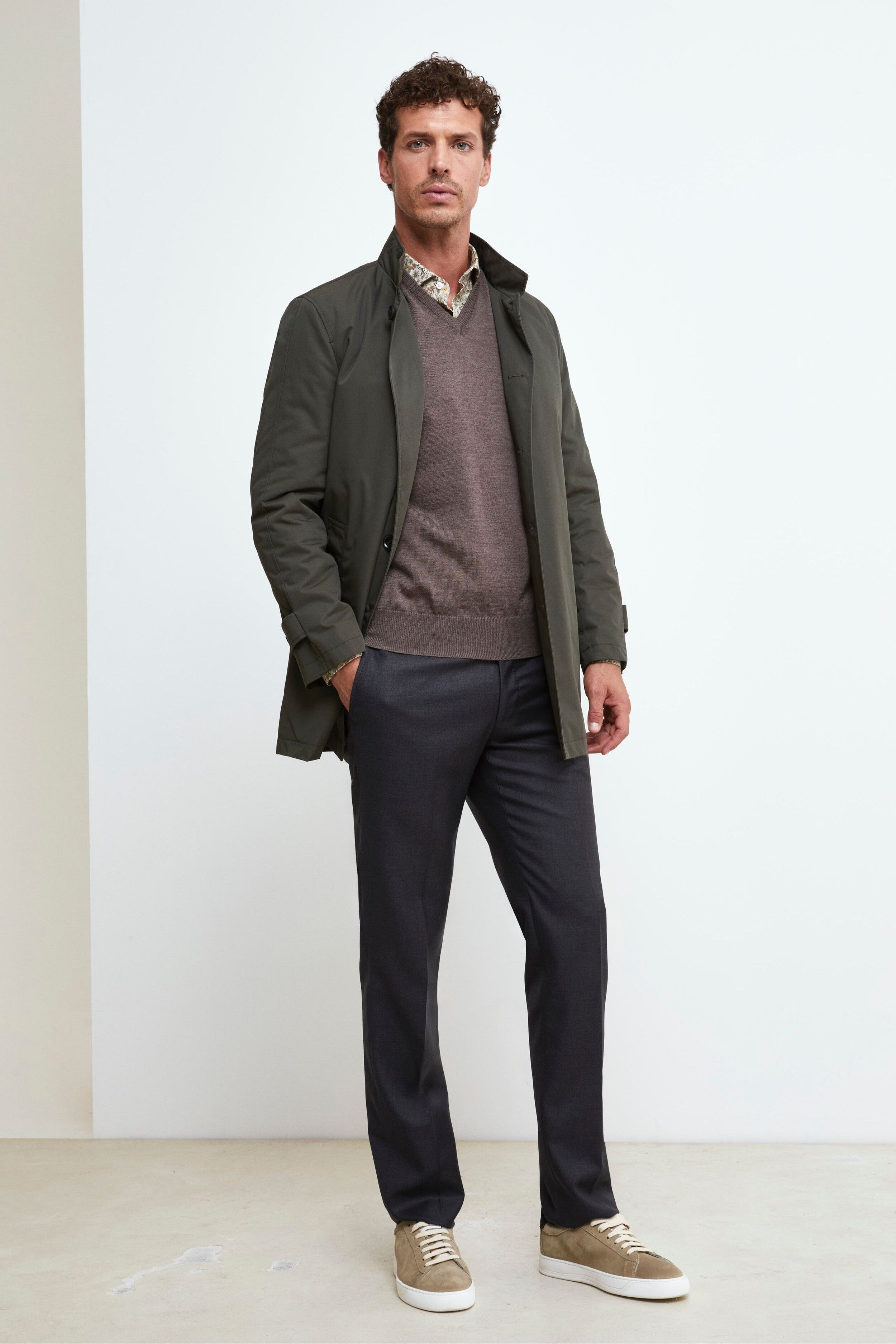 Impermeabile con gilet - VERDE