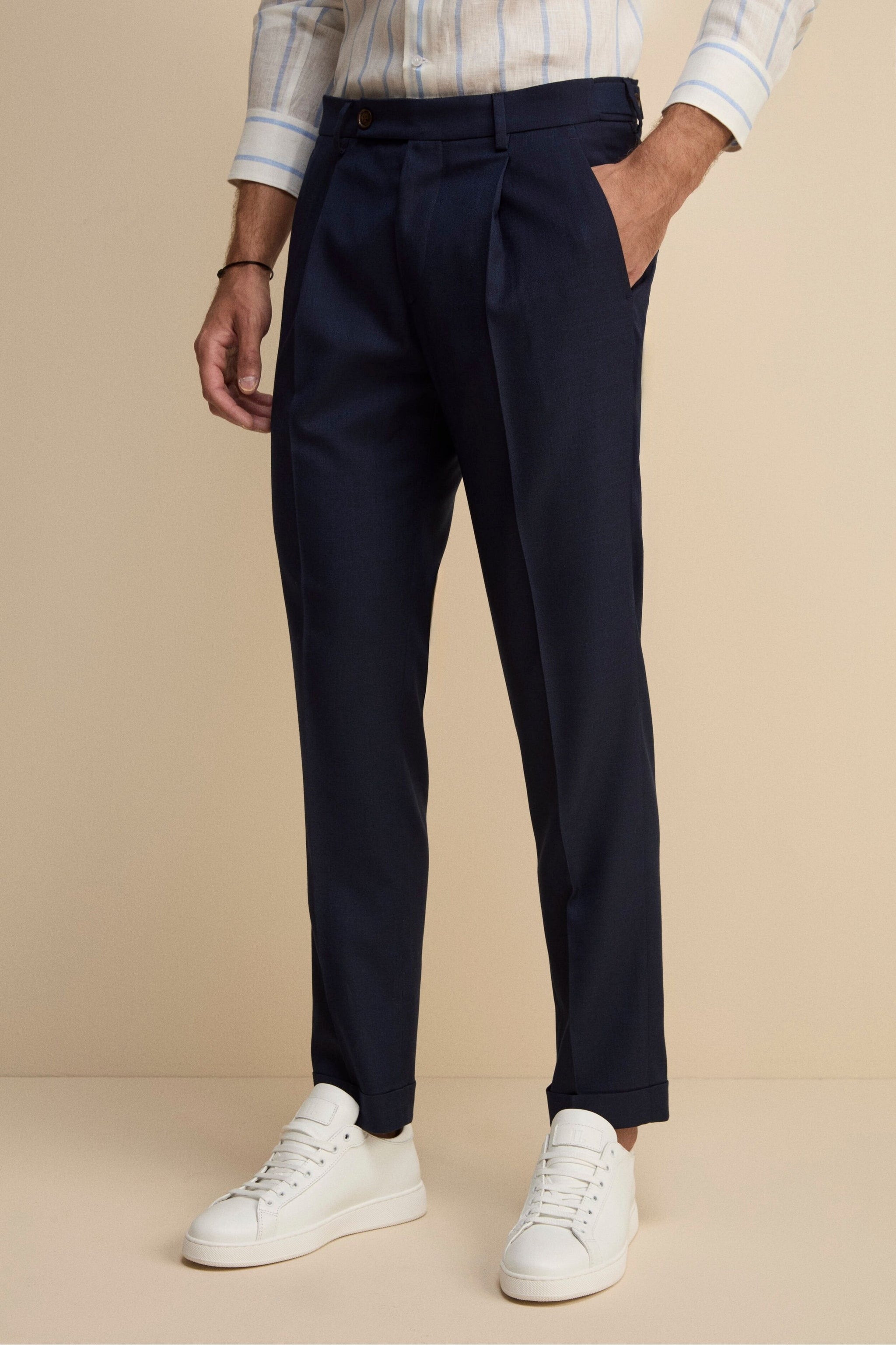 2 PZ Regular Fit Vestito Degli Uomini Doppio Petto Tacca Risvolto Sposo Smoking Giacca Pantaloni Business Suit Abito Da Sposa, cachi, 48