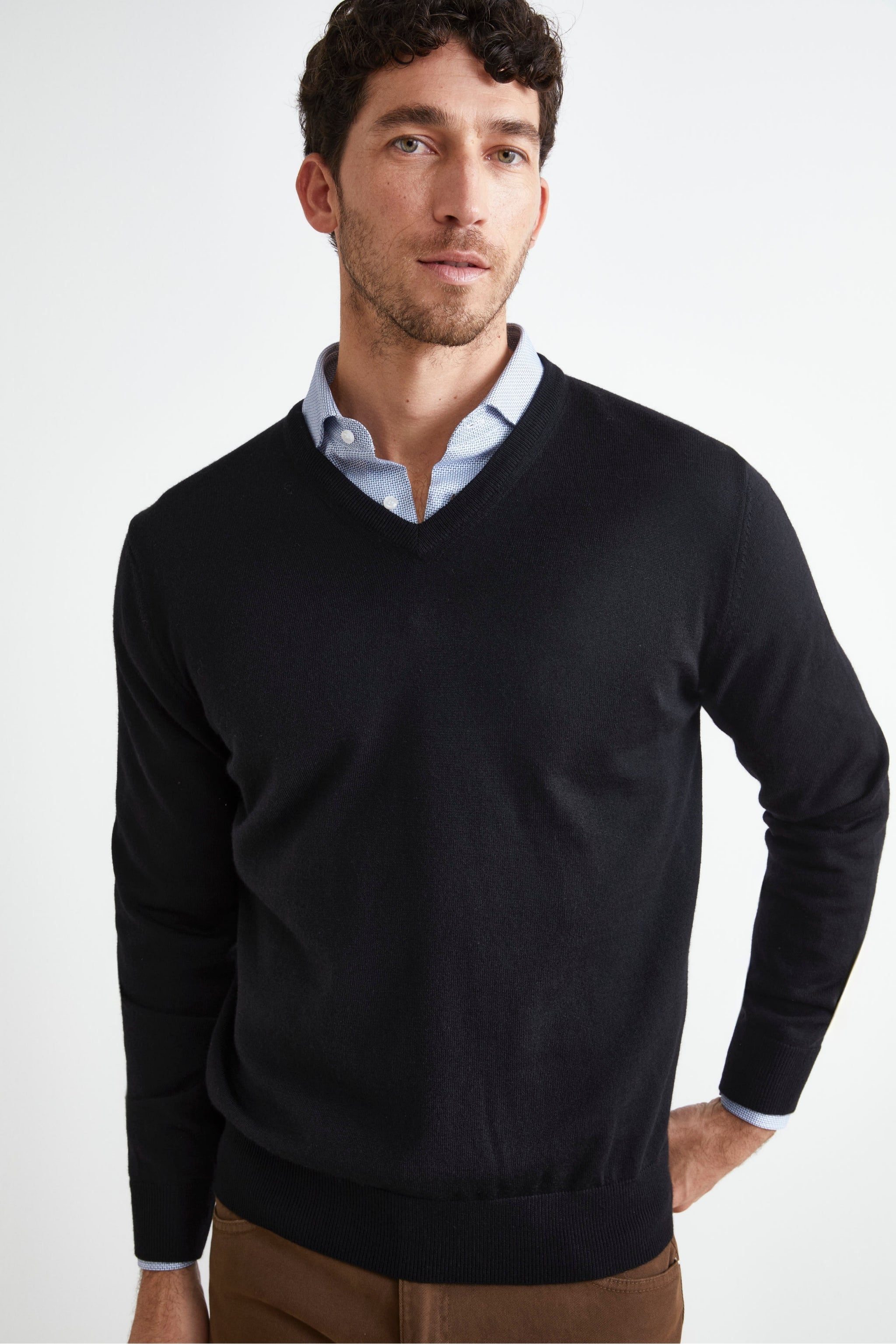 Sensi' Maglia Uomo Scollo V A Manica Lunga – Seamless In Microfibra E Lana, Traspirante E Antiodore (Made In Italy) - 4