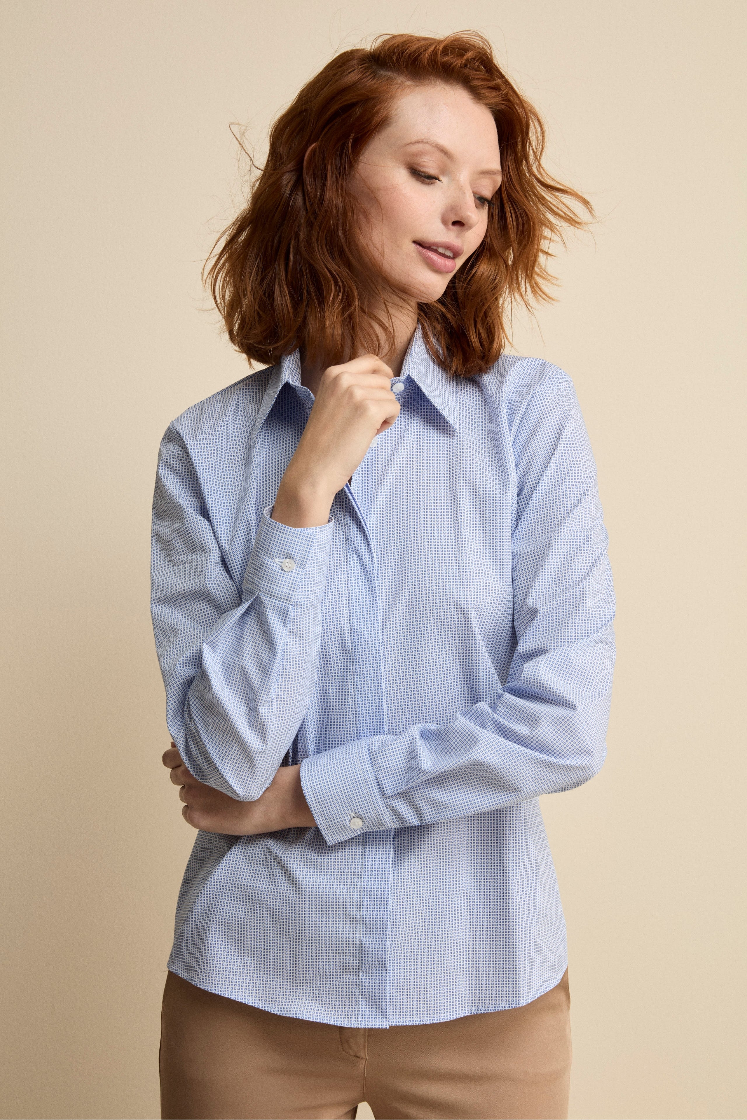 Camicia Over in Cotone - FANT. AZZURRO