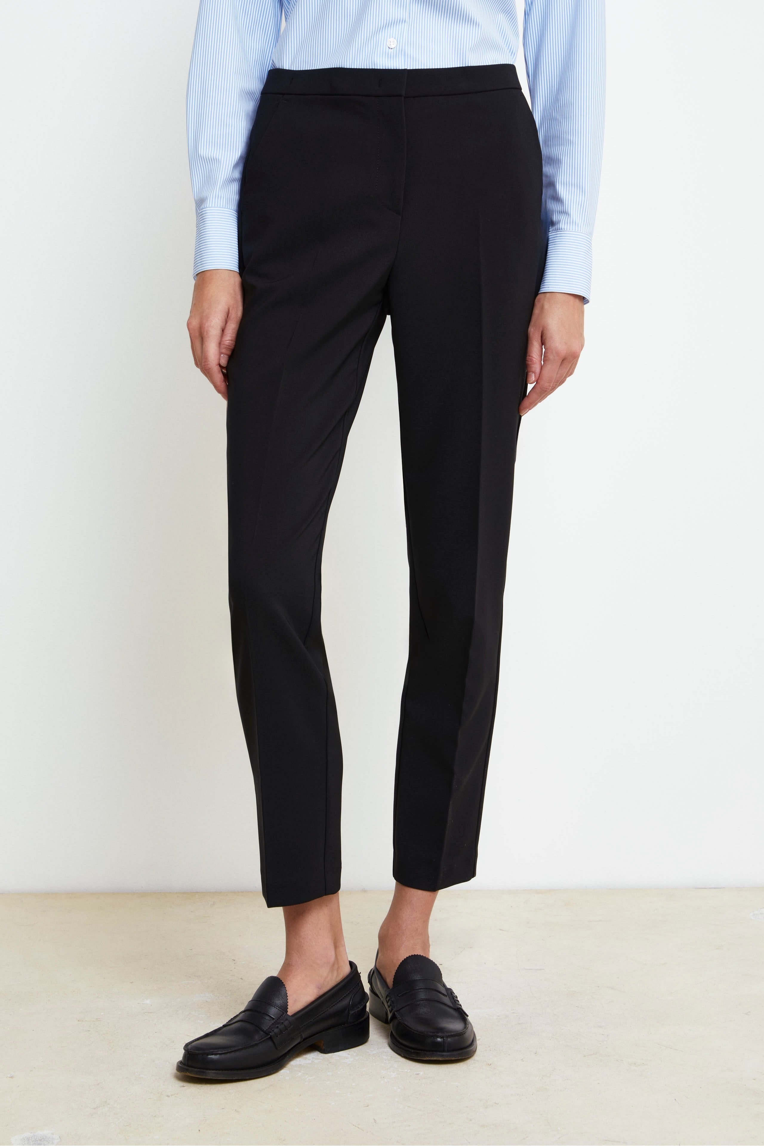 Pantalone aderente in jersey - NERO