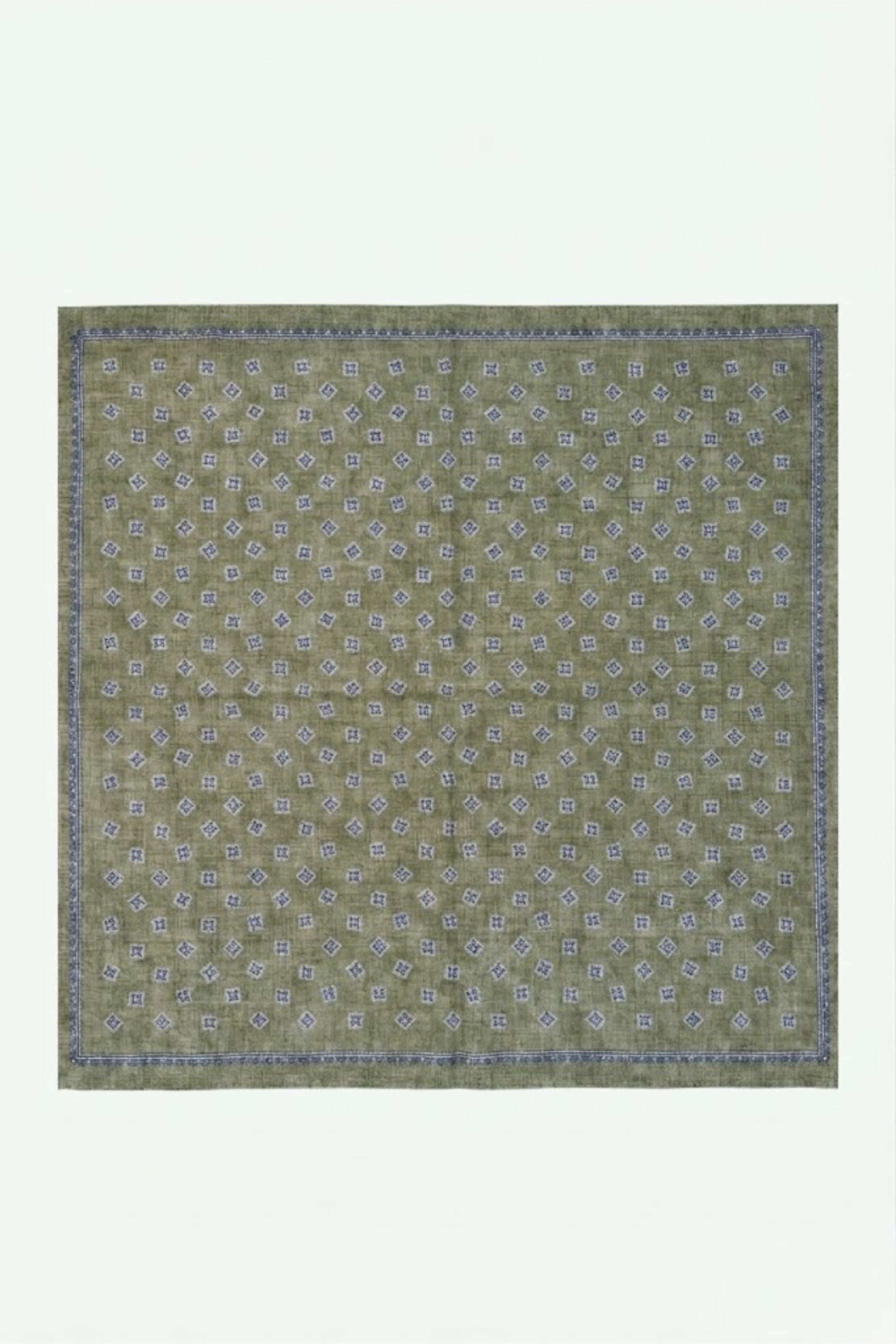 Foulard Causal in Cotone a Fantasia - FANT. VERDE
