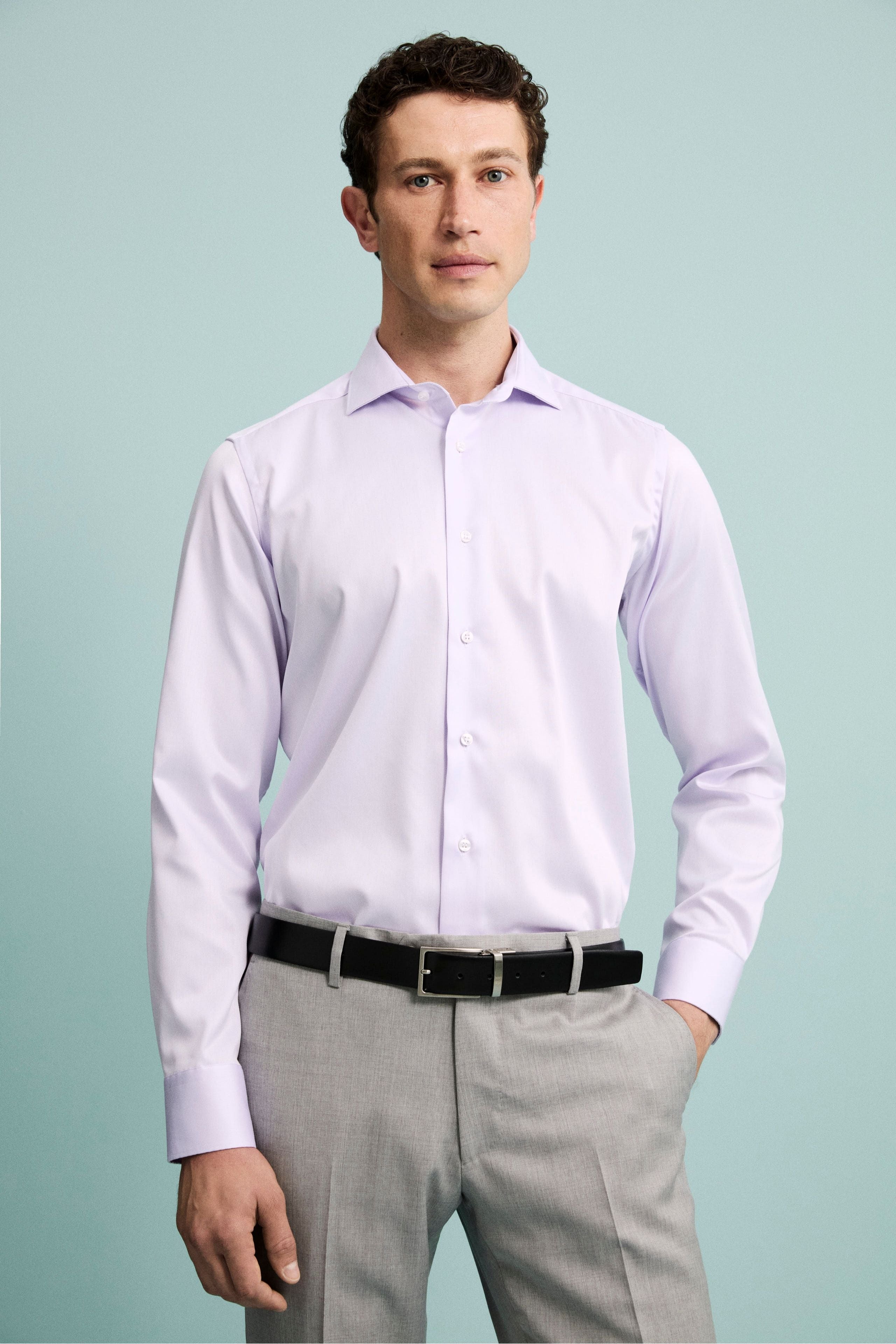 Camicia slim no stiro - GLICINE