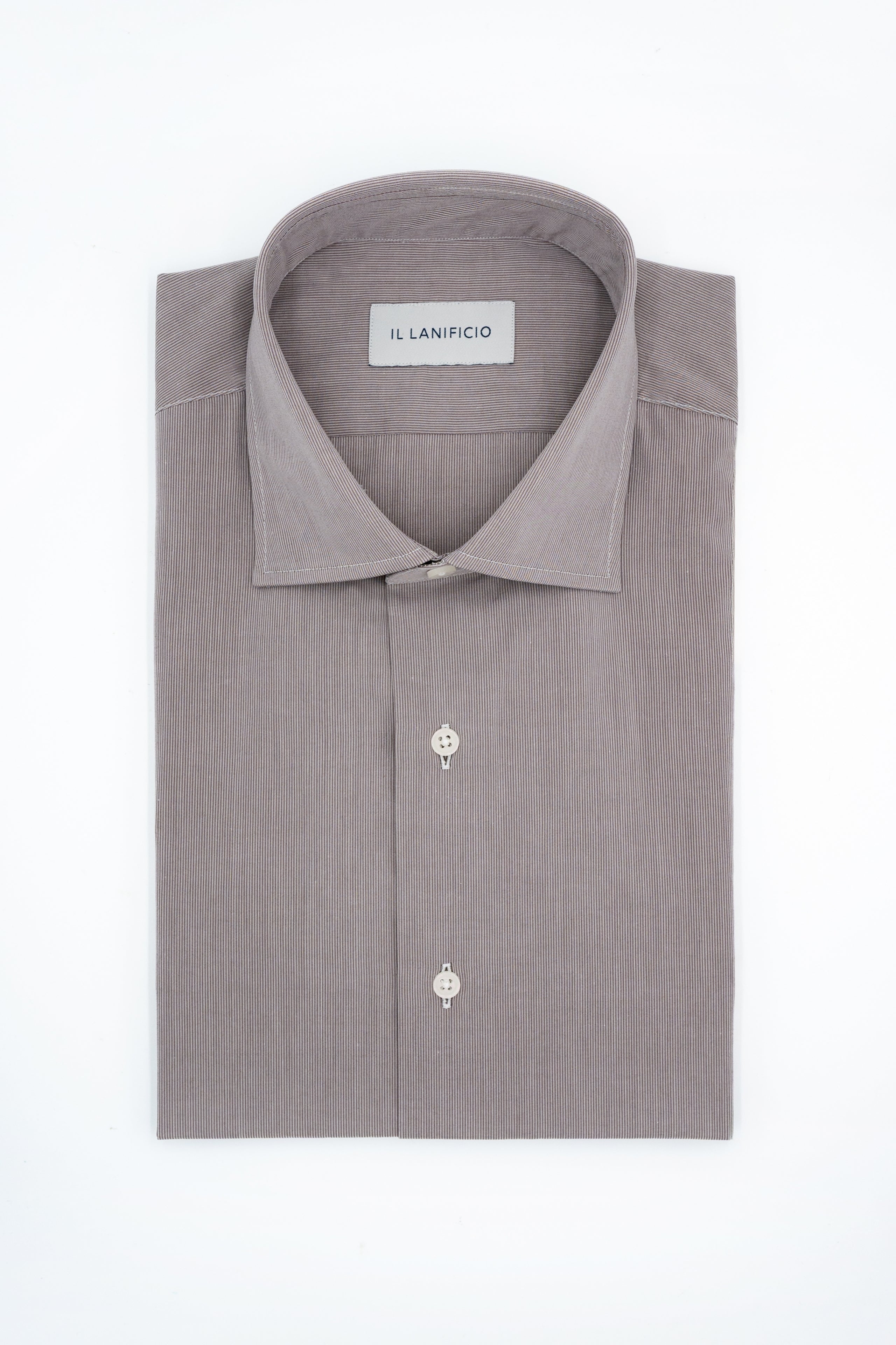 Camicia Regular Fit a Righe - BORDEAUX RIGATO