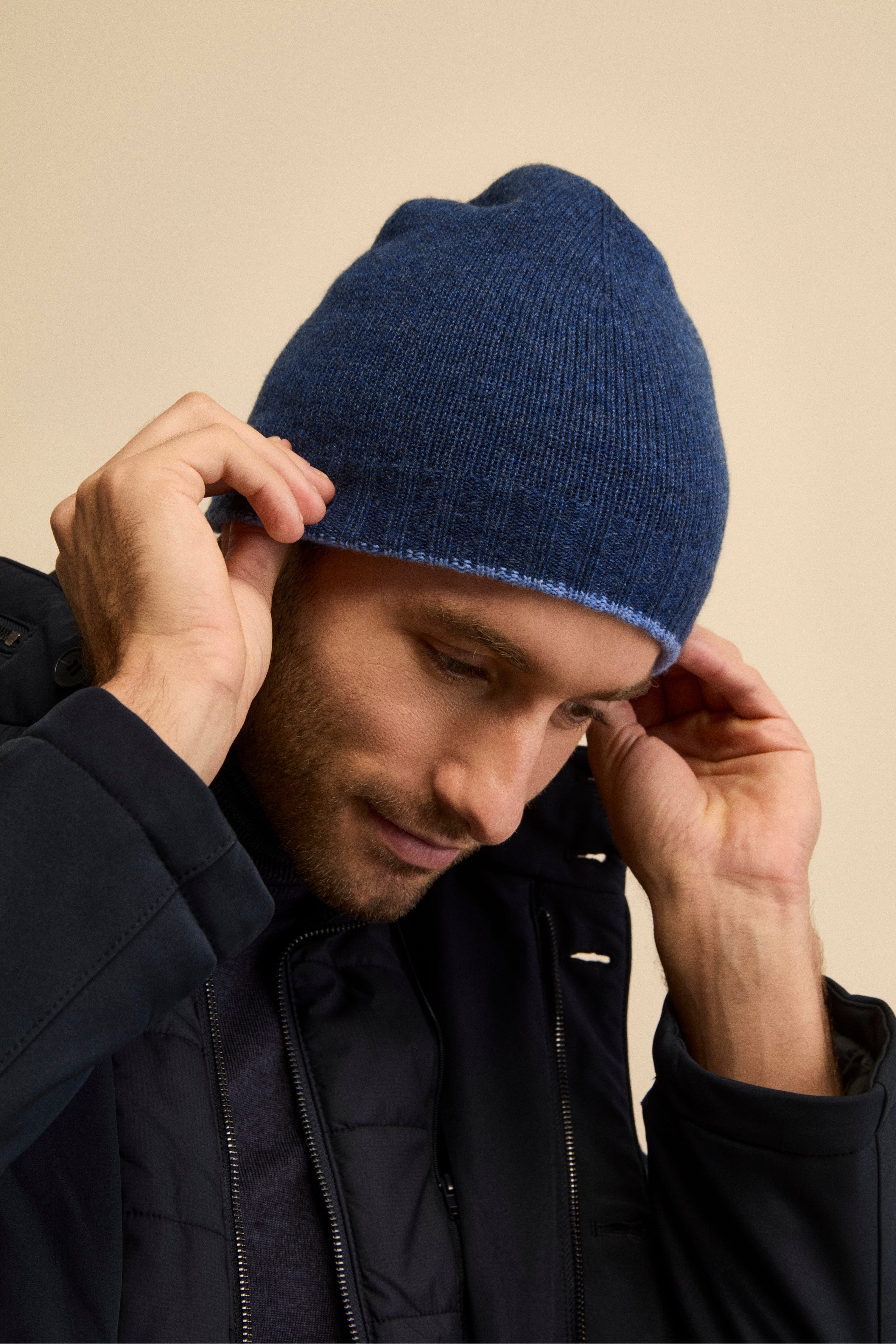 Cappello in cashmere - JEANS/BLU MEL