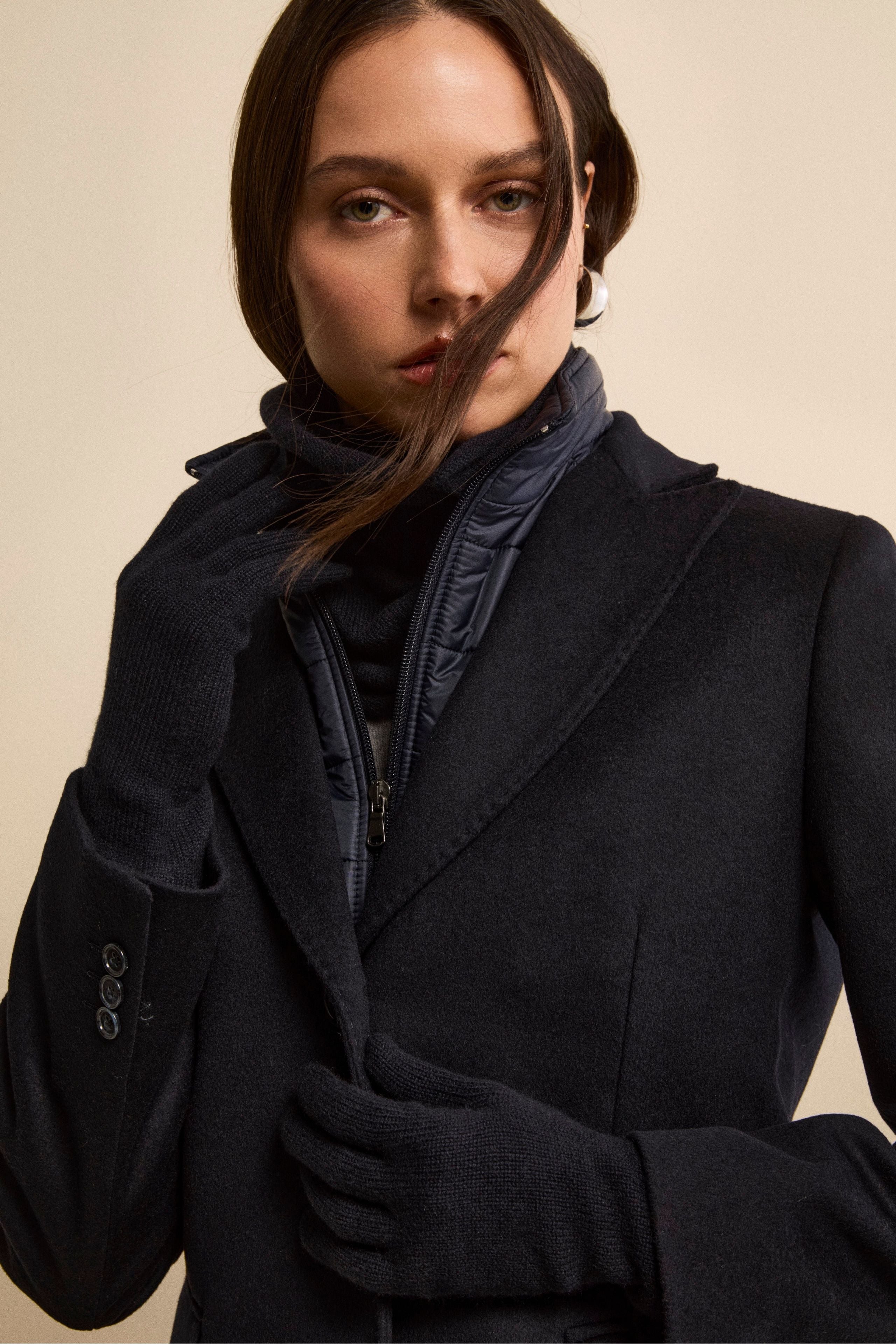 Guanti in cashmere - BLU MARINE