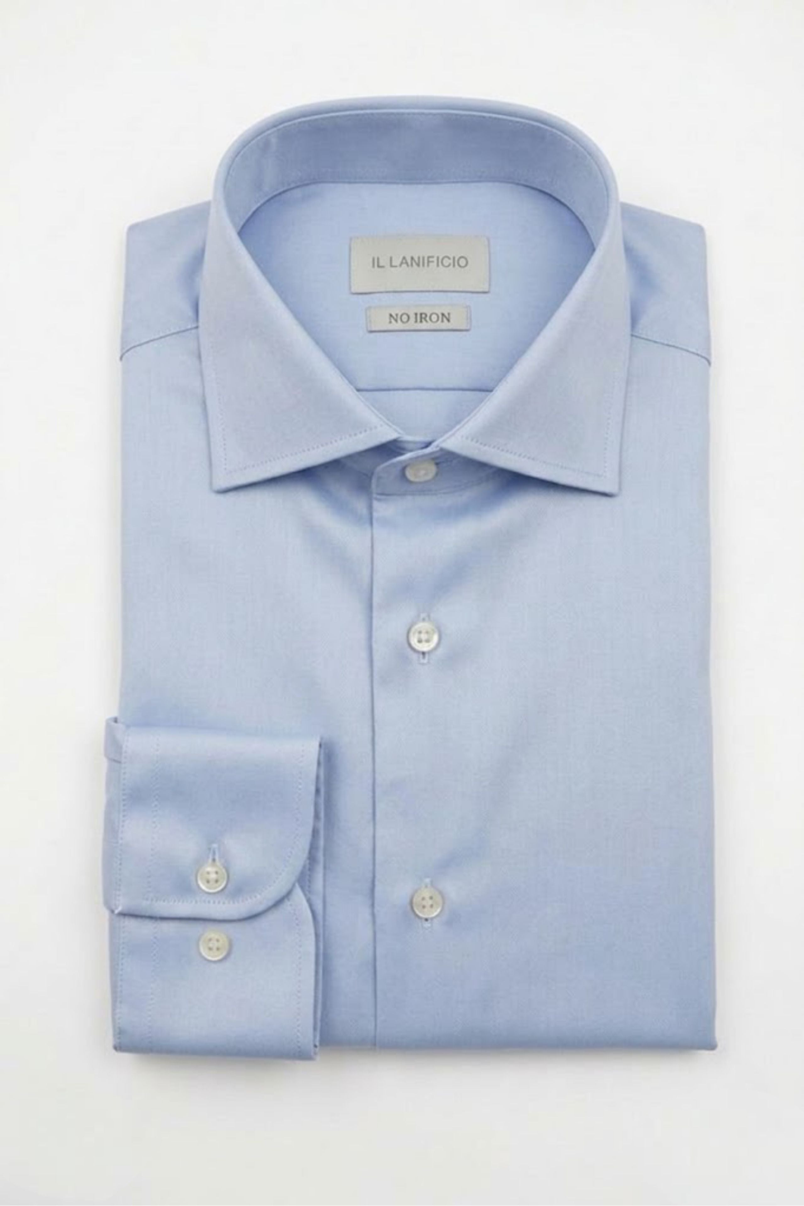 Camicia Regular Fit No Iron - AZZURRO