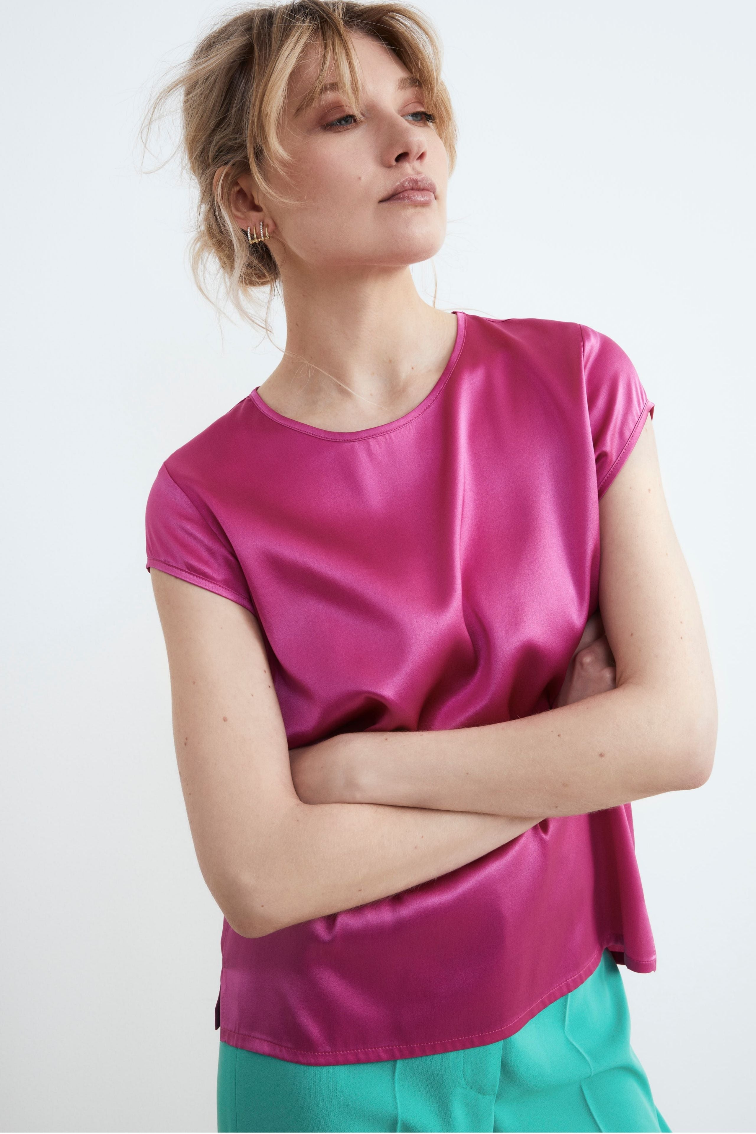 Blusa in seta - AZALEA