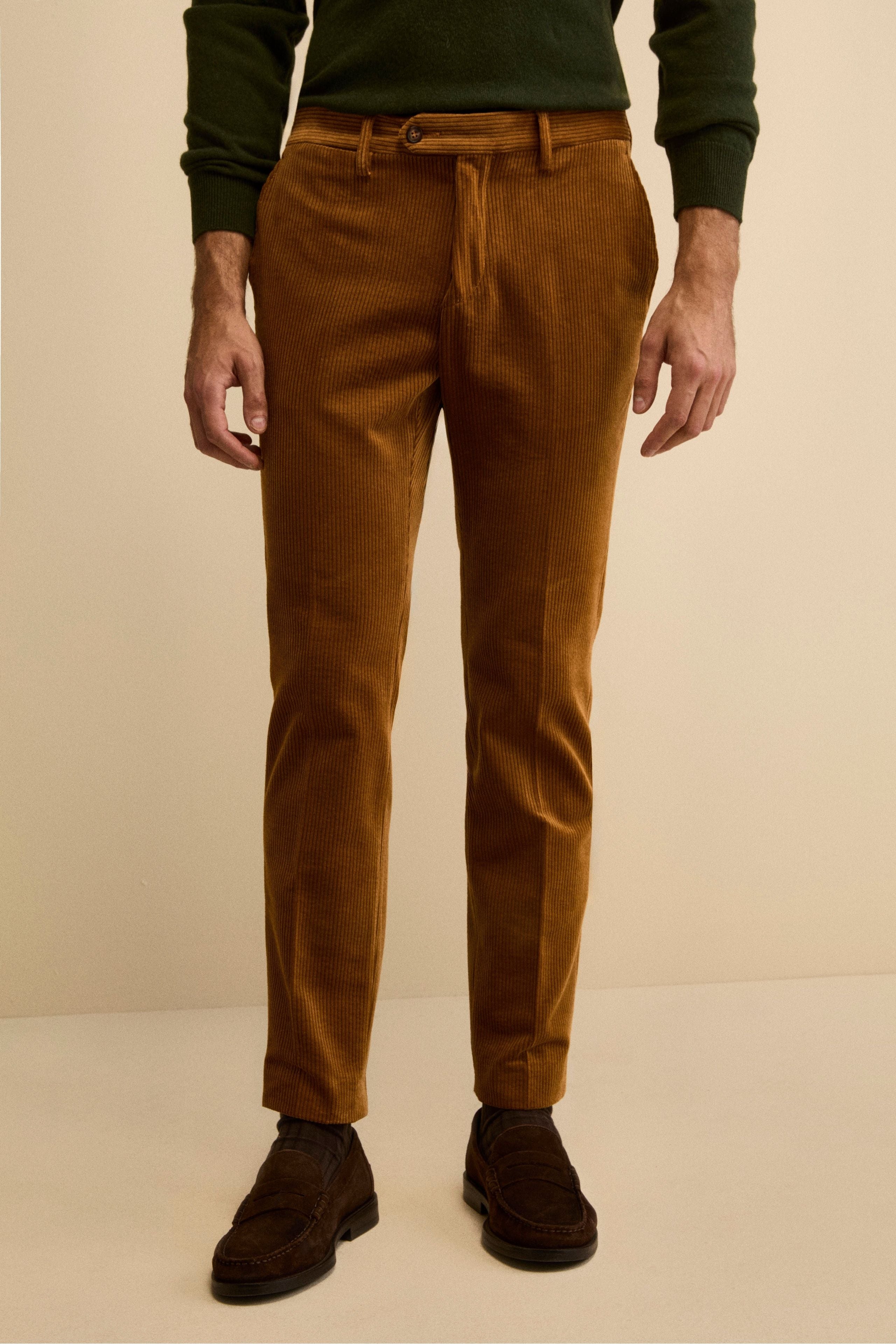 Pantalone in Velluto Regular Fit - MIELE