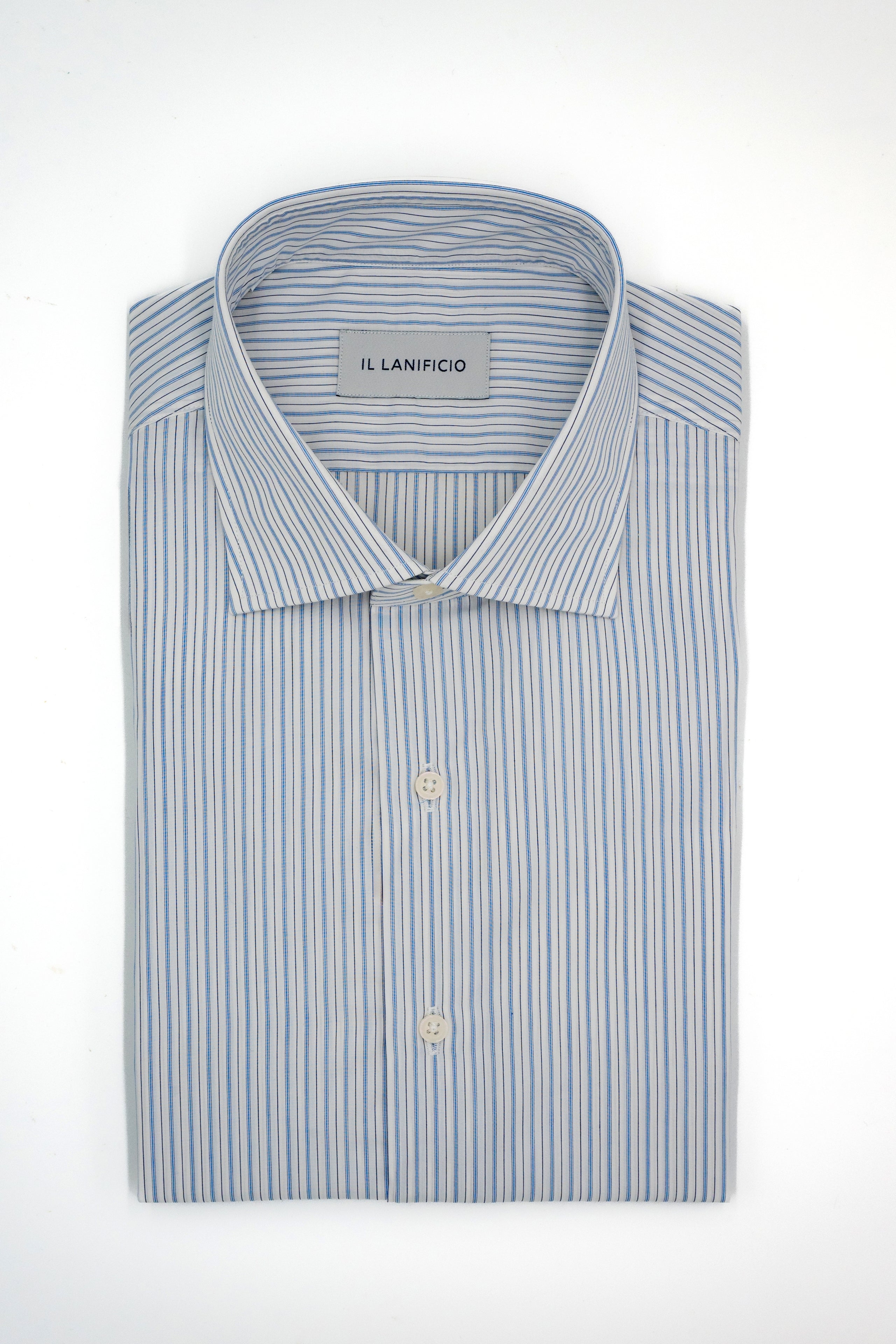 Camicia Regular Fit a Righe - RIGATO AZZURRO/BLU