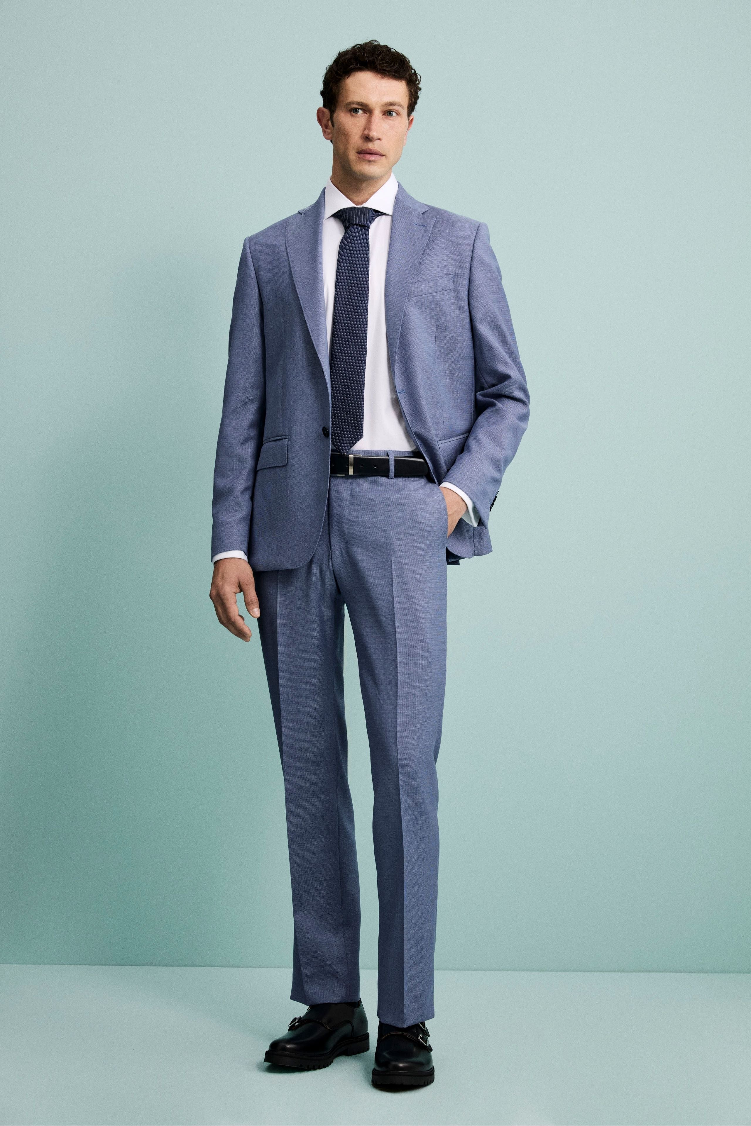 Abito Azzurro Regular Fit - AZZURRO