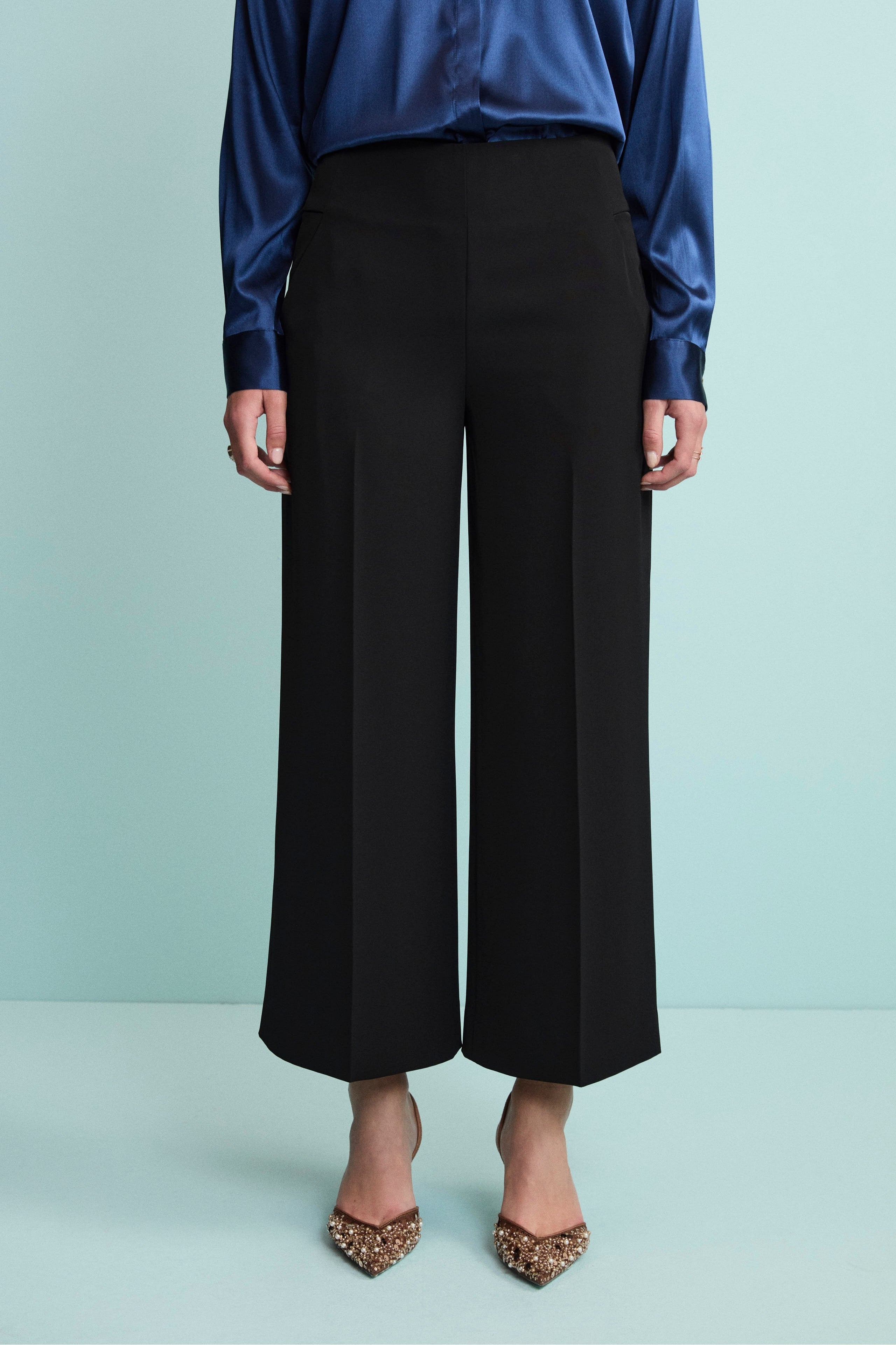 Pantalone culotte - NERO