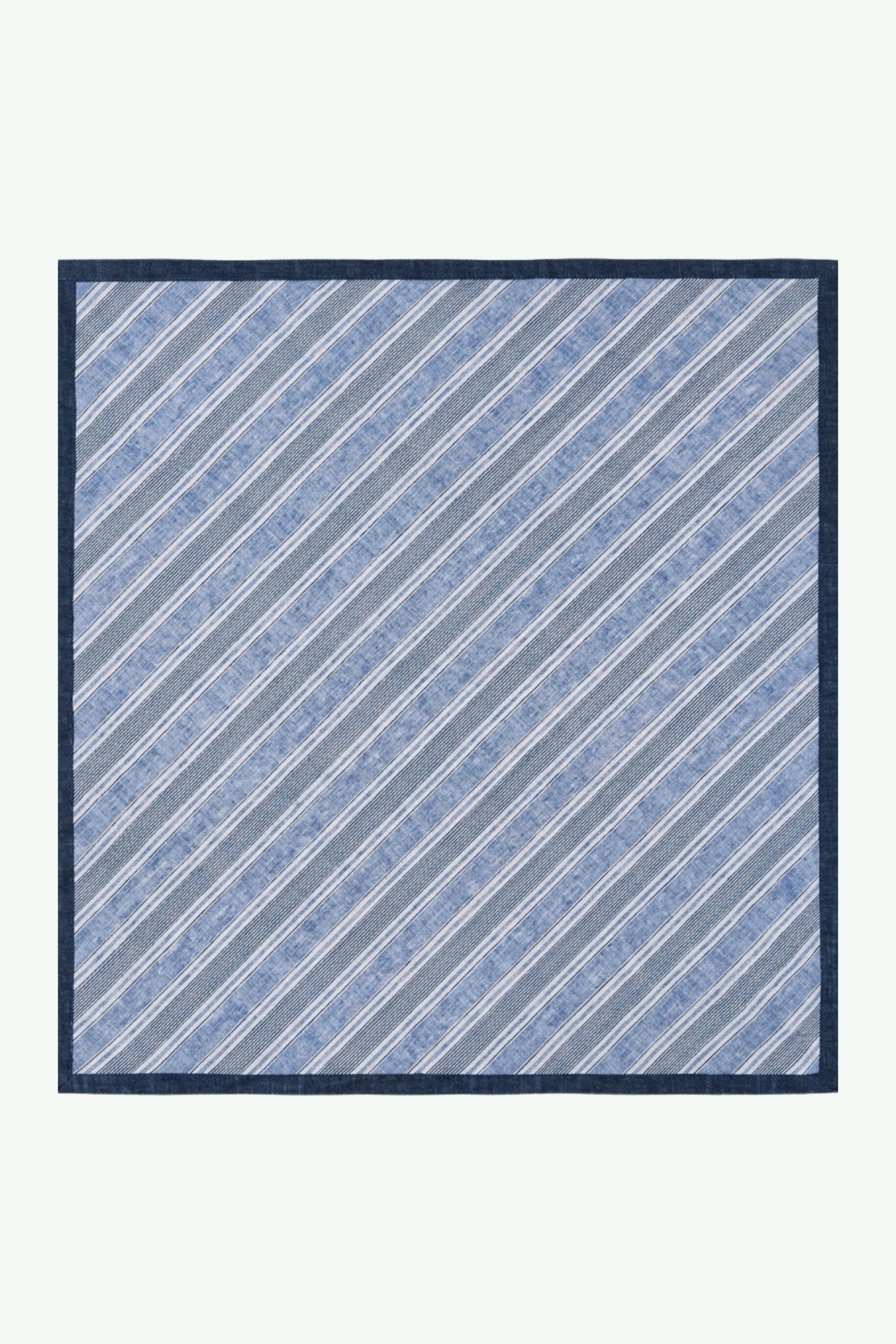 Foulard in Cotone a Righe - RIGATO AZZURRO/BLU
