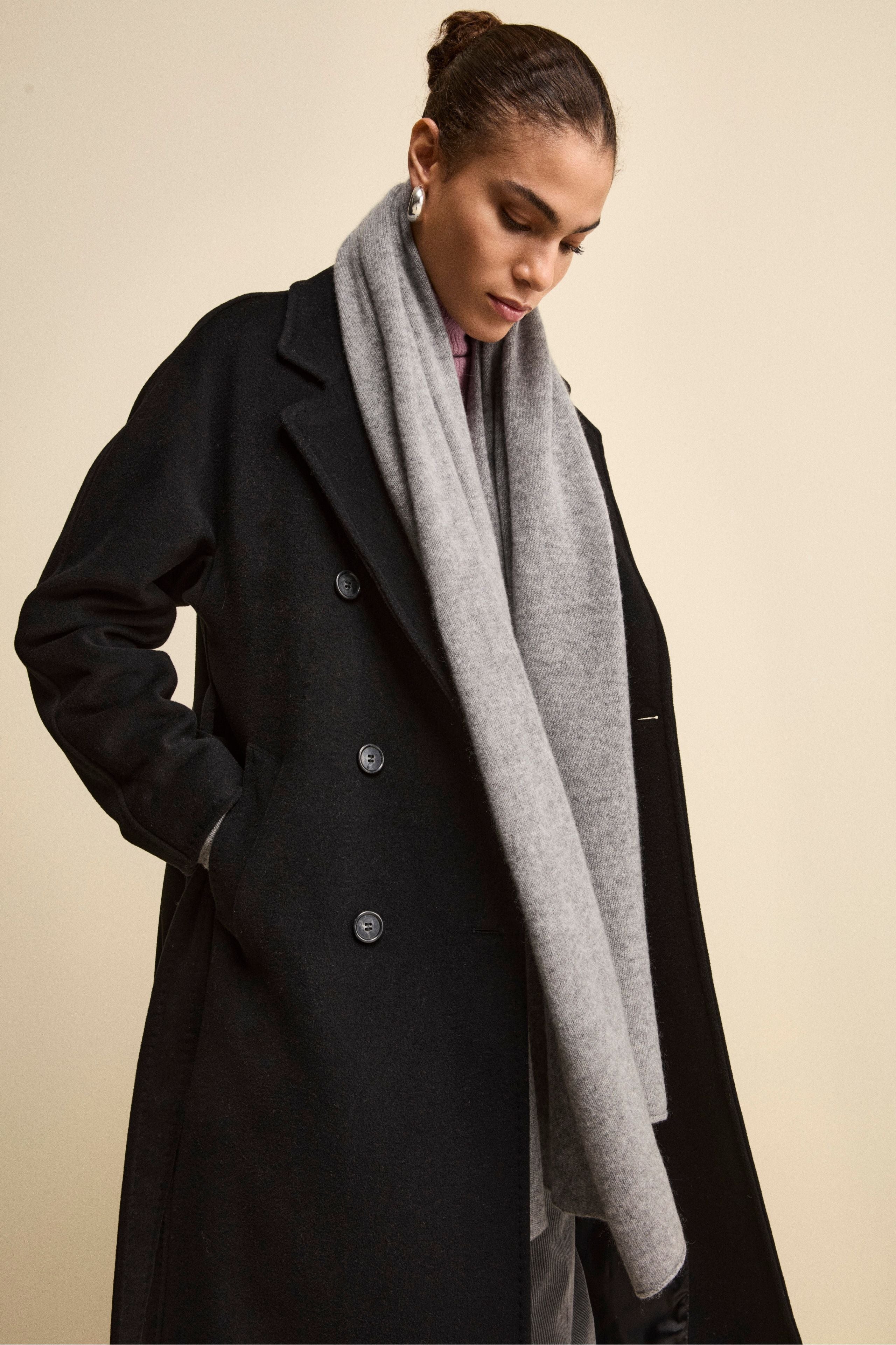 Sciarpa in cashmere - GRIGIO MEDIO