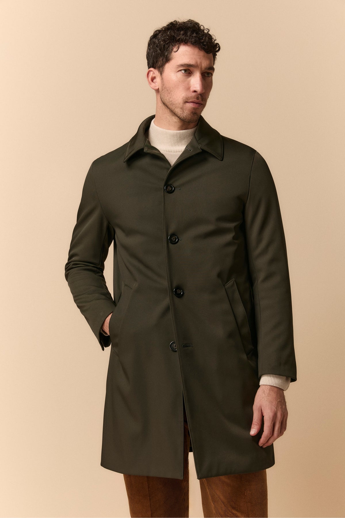 Cappotto Trench Uomo In Vera Pelle Nappa - Doppiopetto, Lunghezza Intera, Con Cintura Cappotto Trench Uomo In Vera Pelle Nappa - Doppiopetto, Lunghezza Intera, Con Cintura