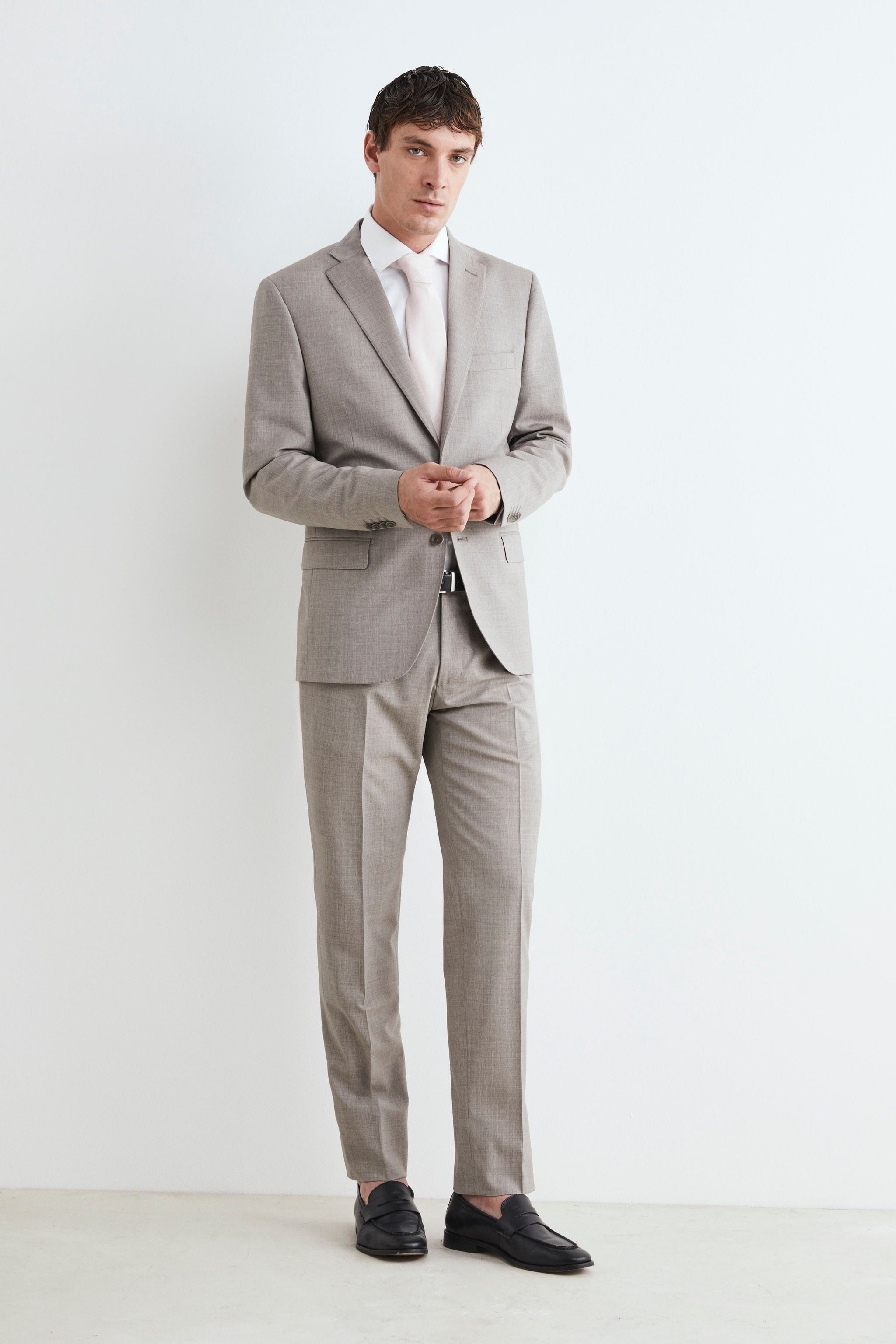 Slim Fit Abito Elegante Uomo Grigio Slim Fit Abito Grigio Uomo