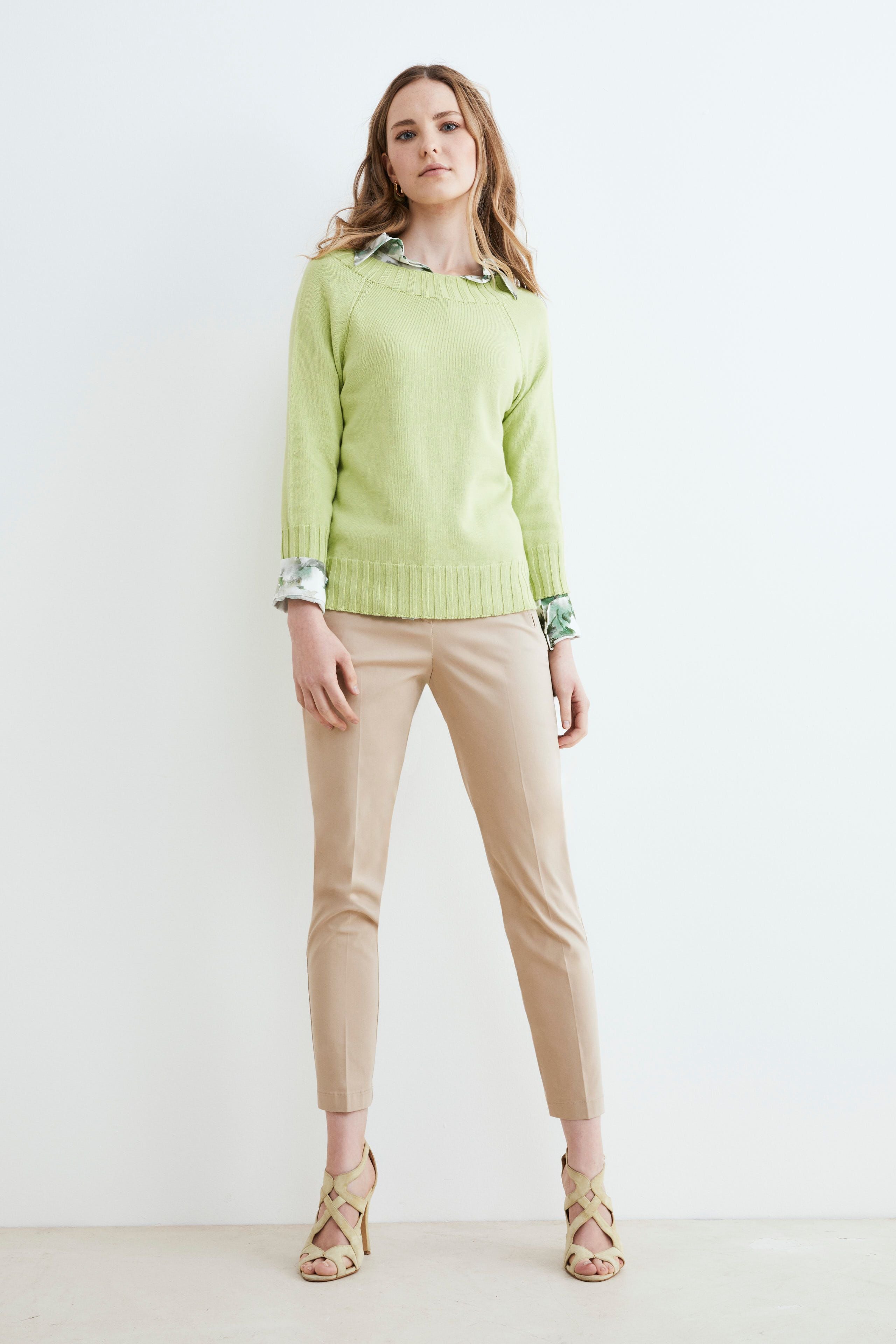 Pantalone elasticizzato - BEIGE