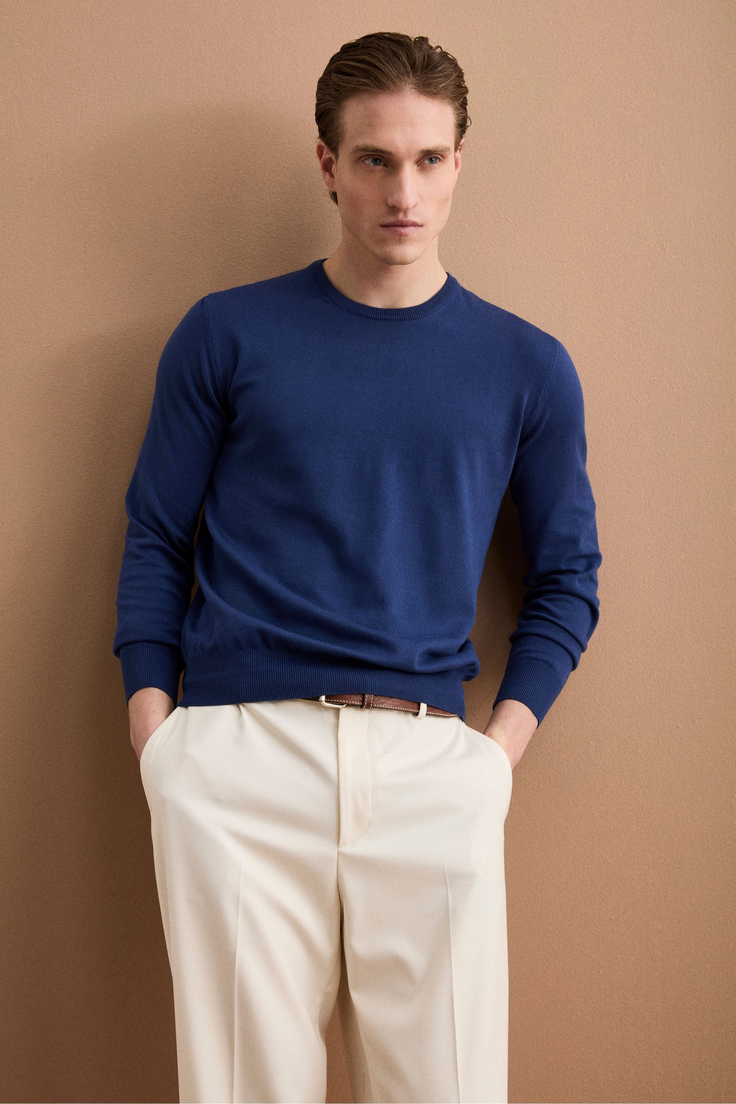 Maglia girocollo in cotone - AVIO