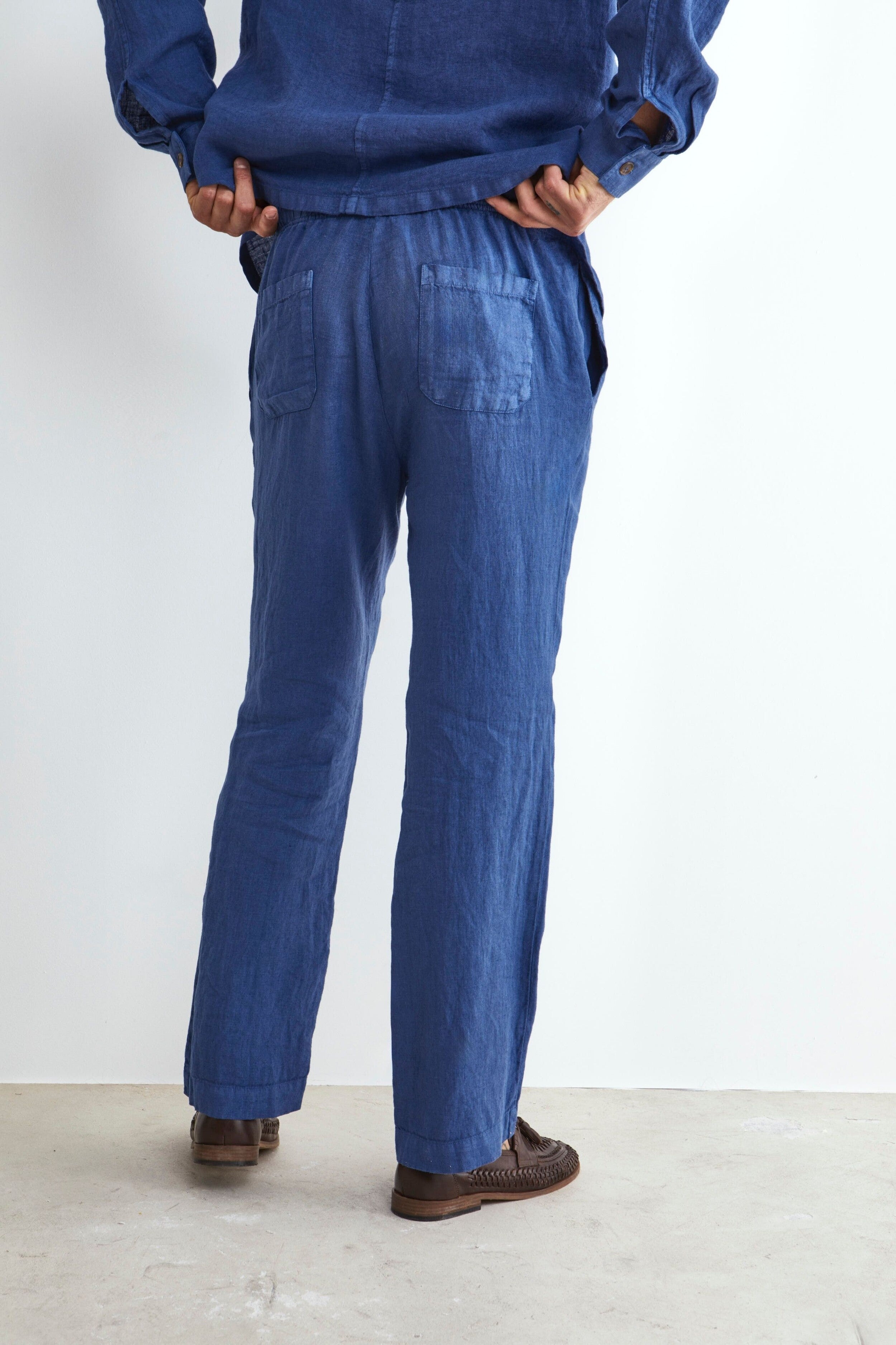 Pantalone in Lino con Coulisse - JEANS