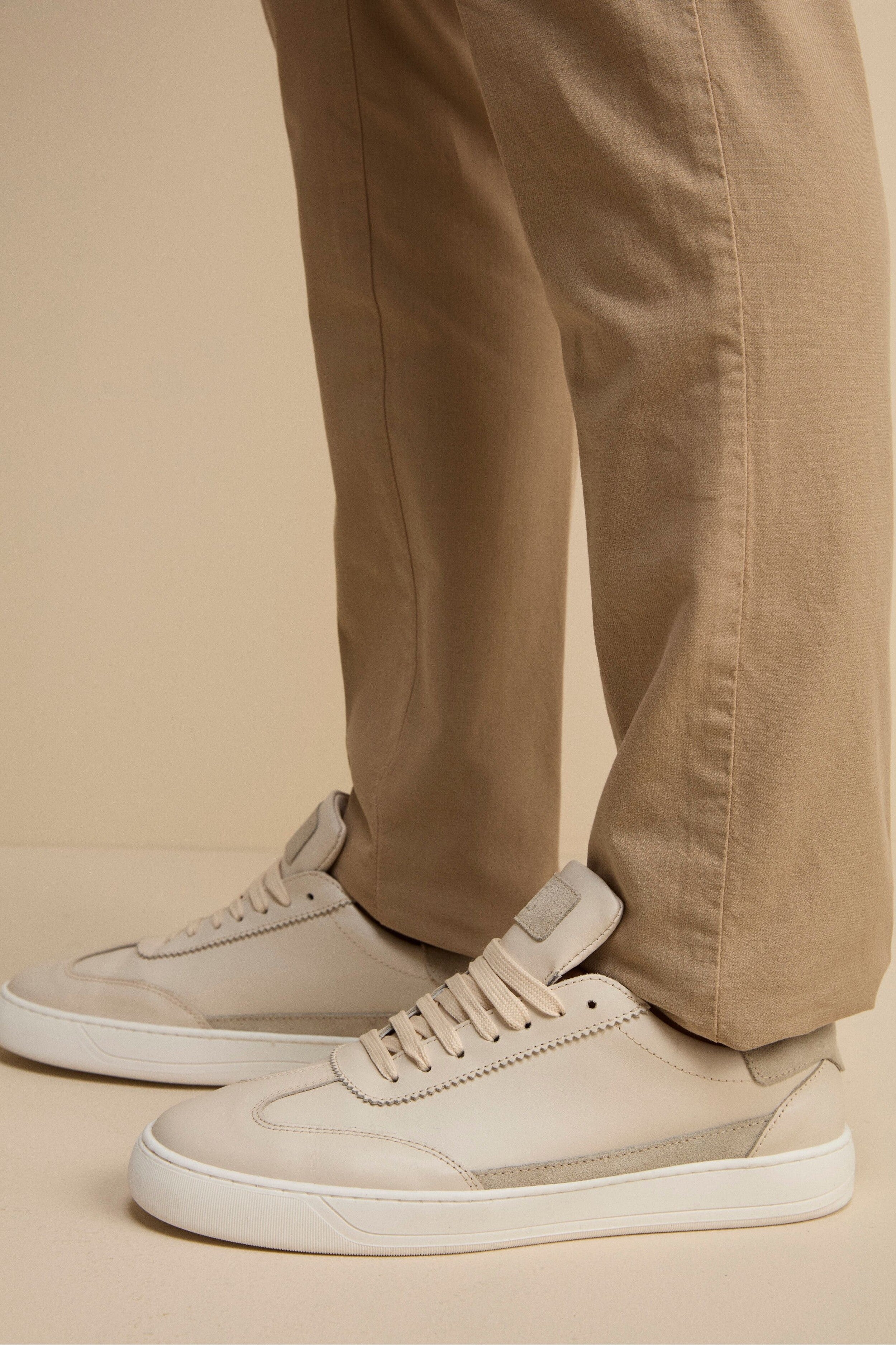 Sneakers Camoscio in Pelle - PANNA