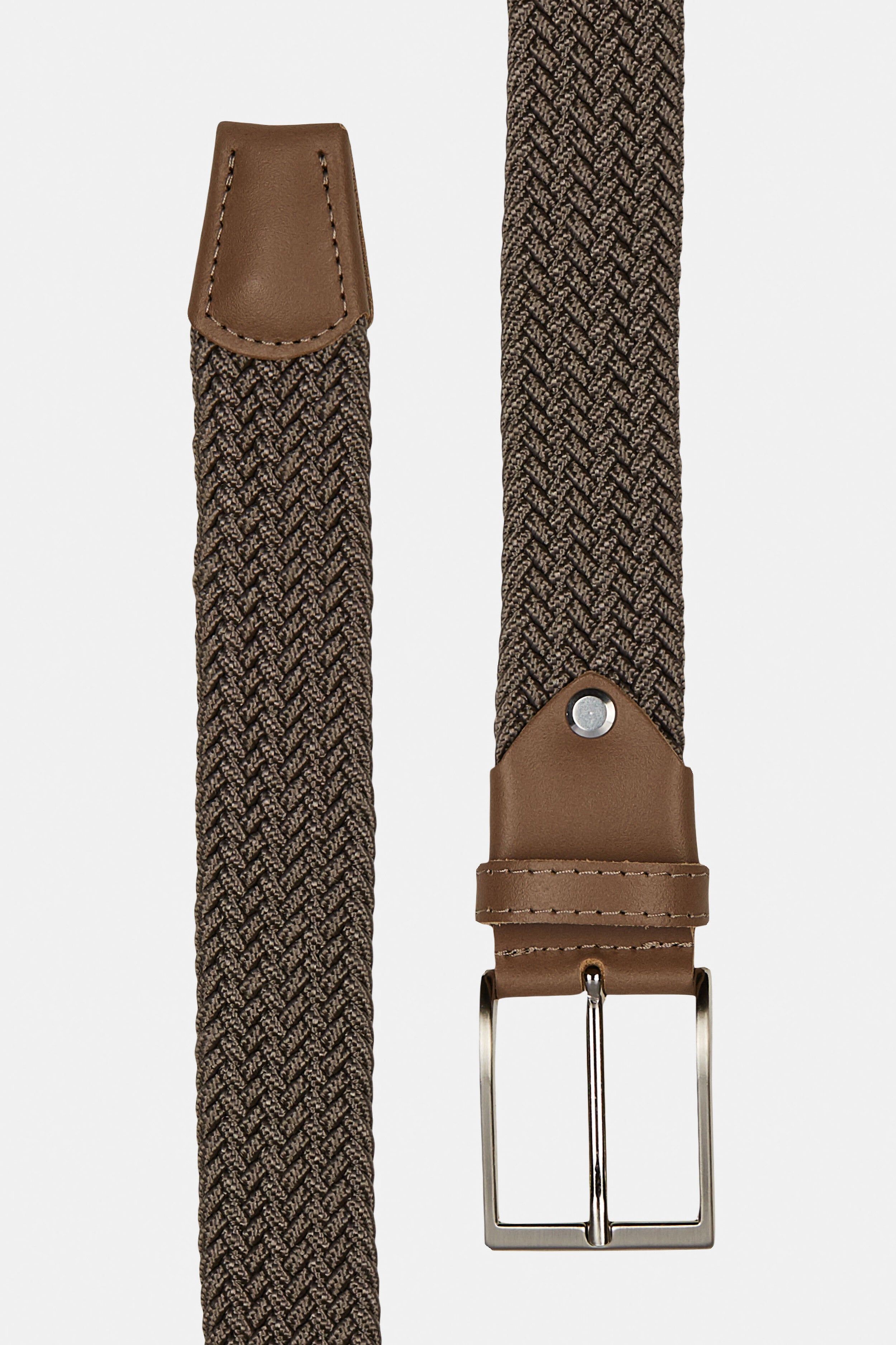 Cintura elastica intrecciata - VERDE MILITARE