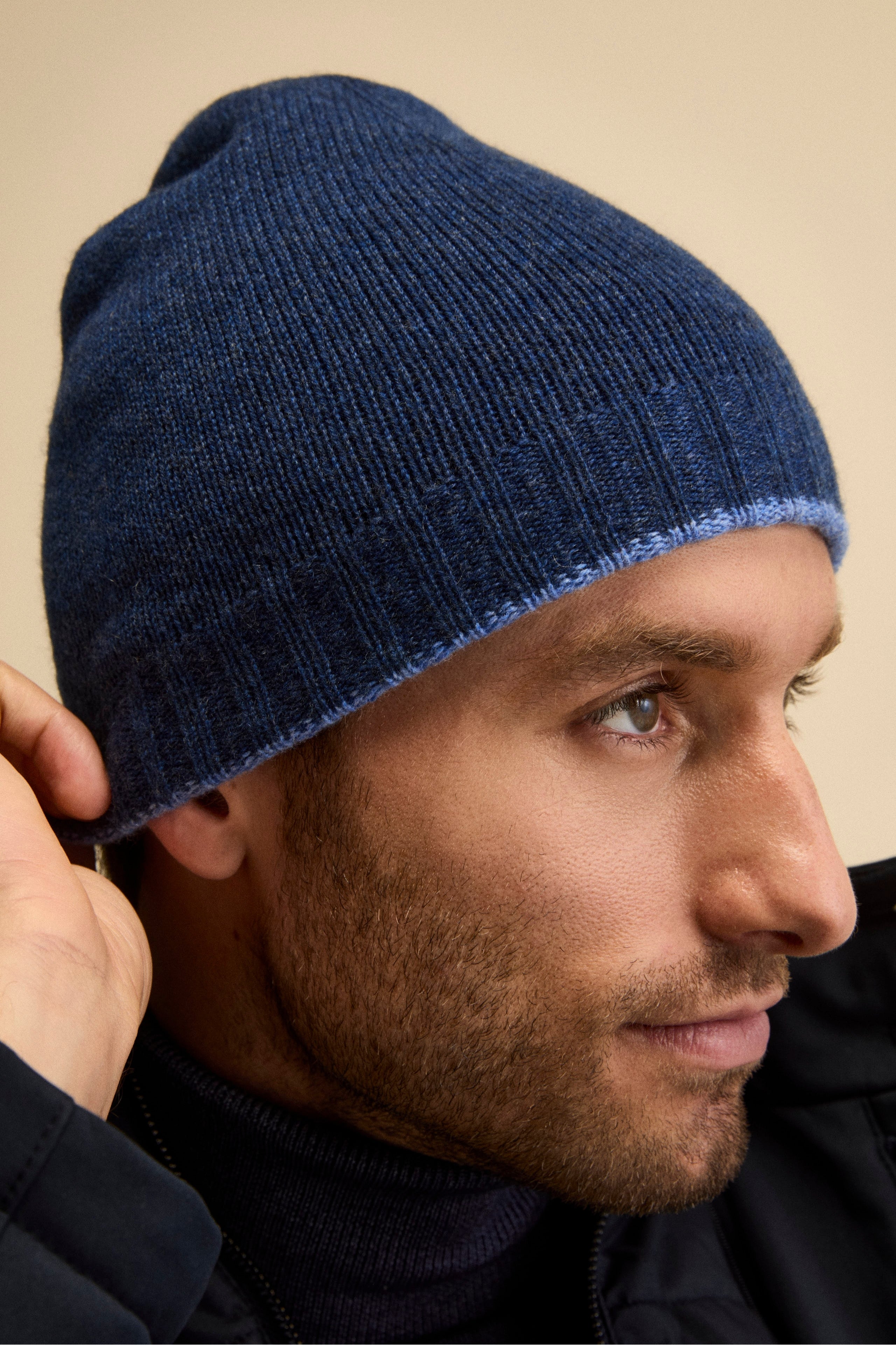 Cappello in cashmere - JEANS/BLU MEL