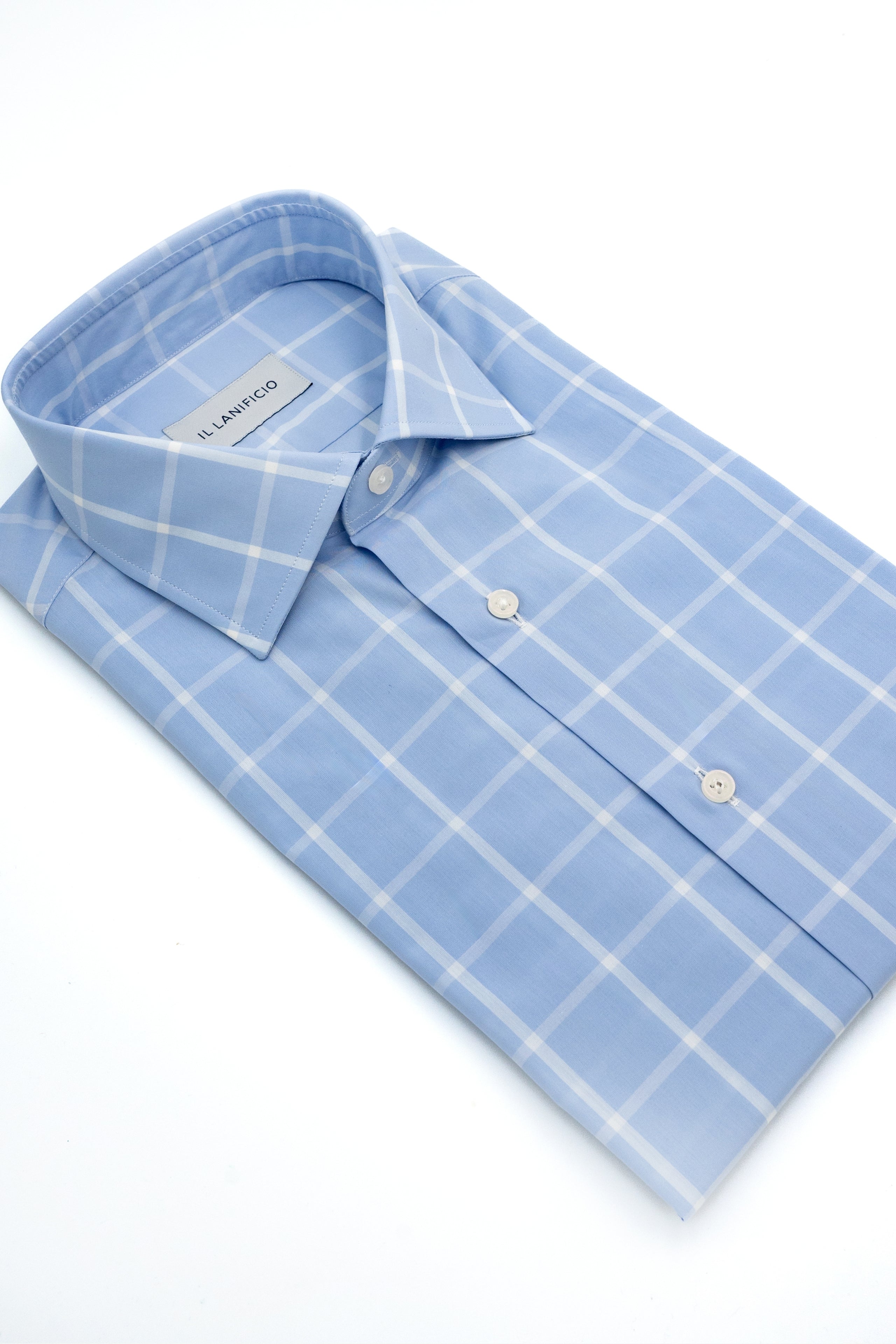 Camicia Regular Fit a Quadri - AZZURRO QUADRI
