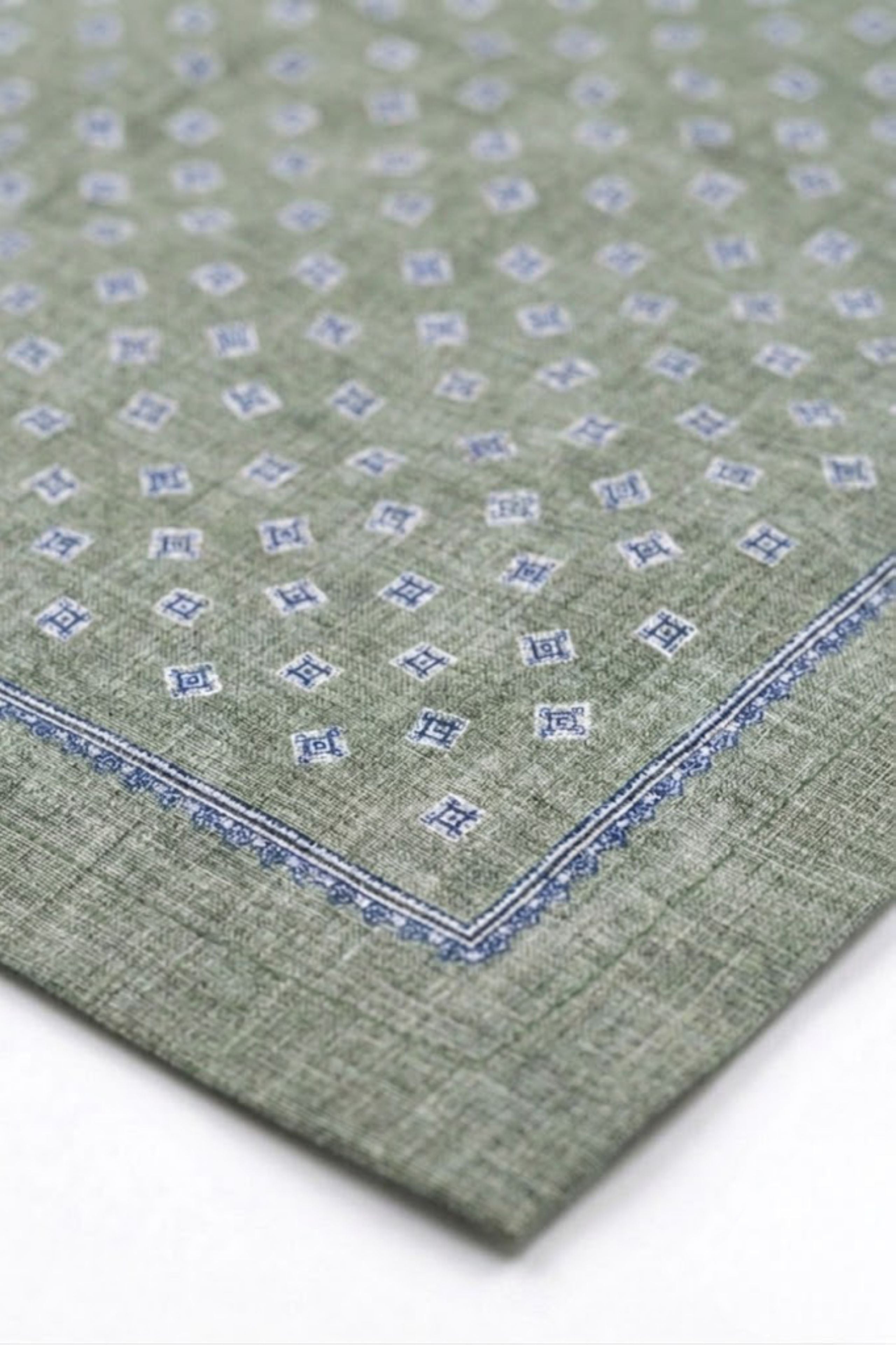 Foulard Causal in Cotone a Fantasia - FANT. VERDE