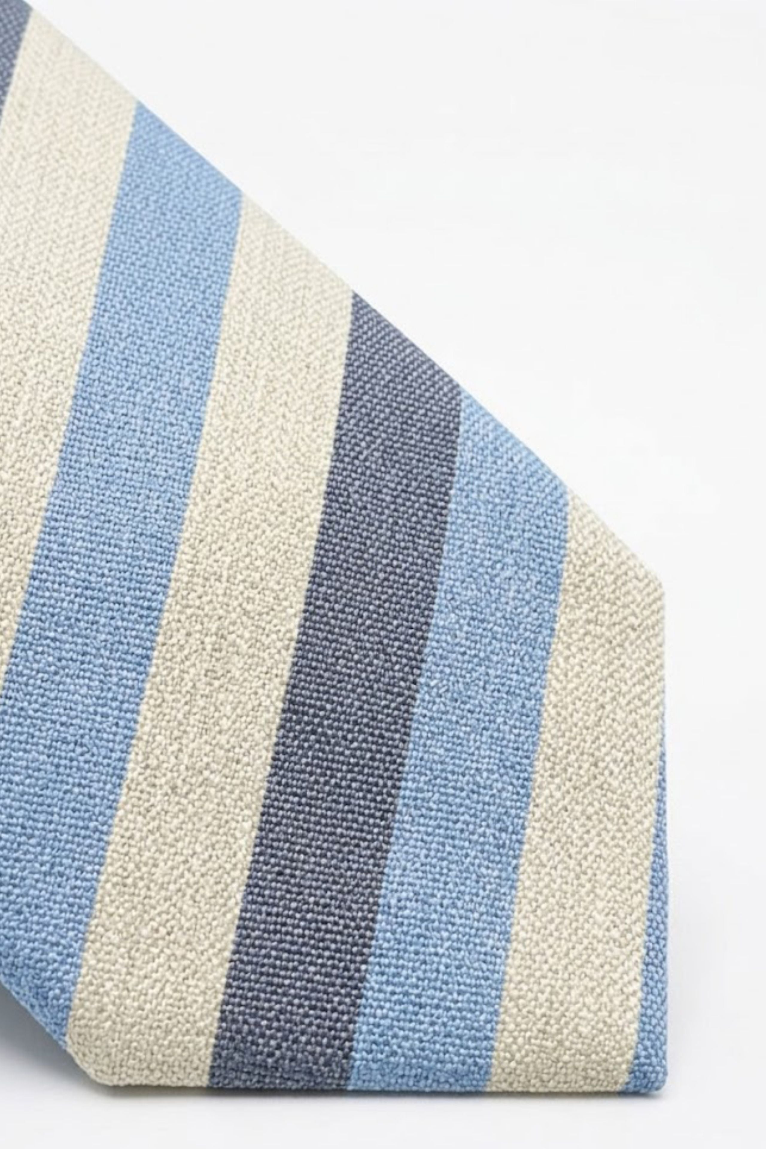 Cravatta in Seta Rigata - RIGATO AZZURRO/BLU