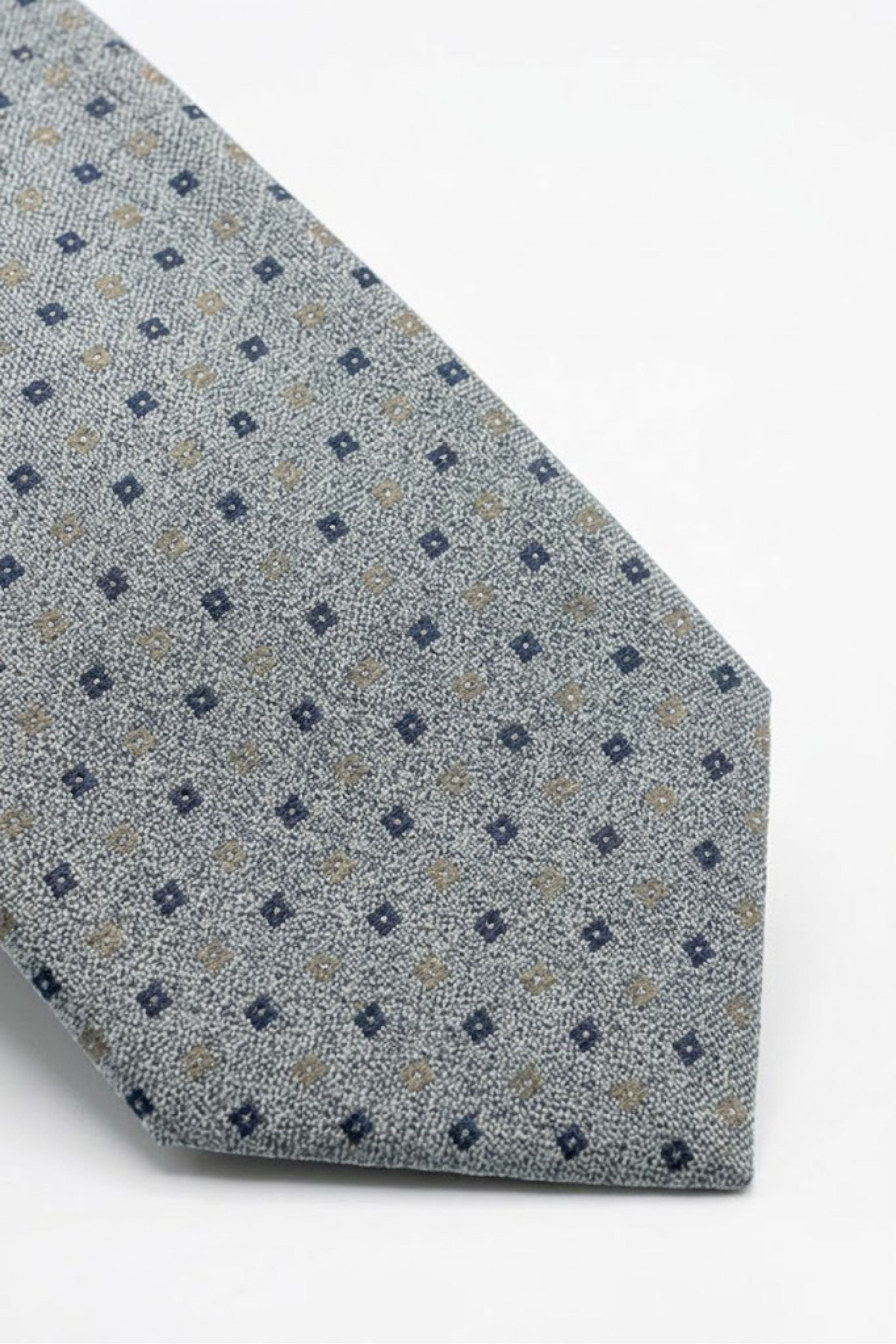 Cravatta Jacquard a fantasia Quadri - FANTASIA