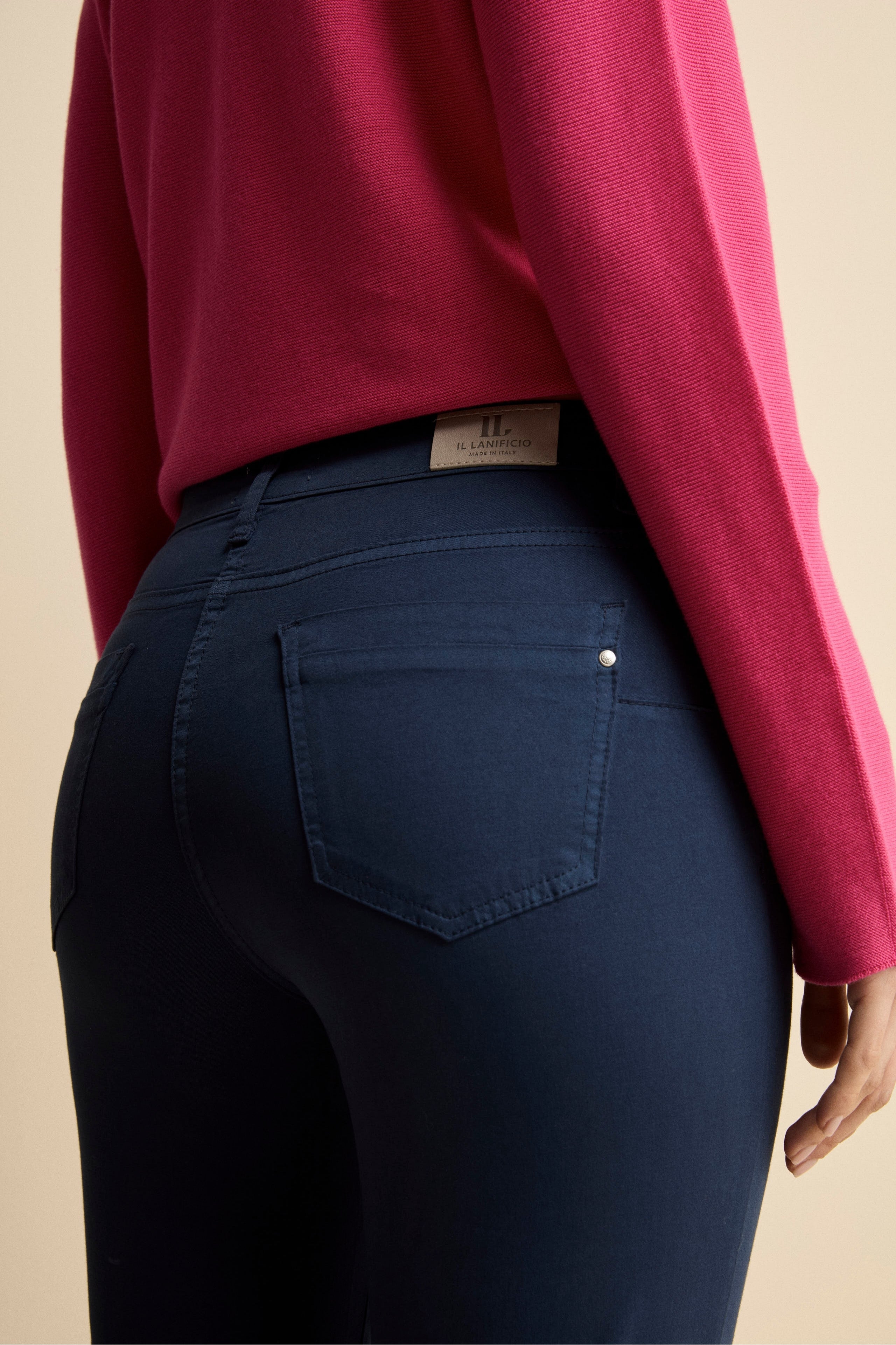 Pantaloni Slim Cinque Tasche - BLU