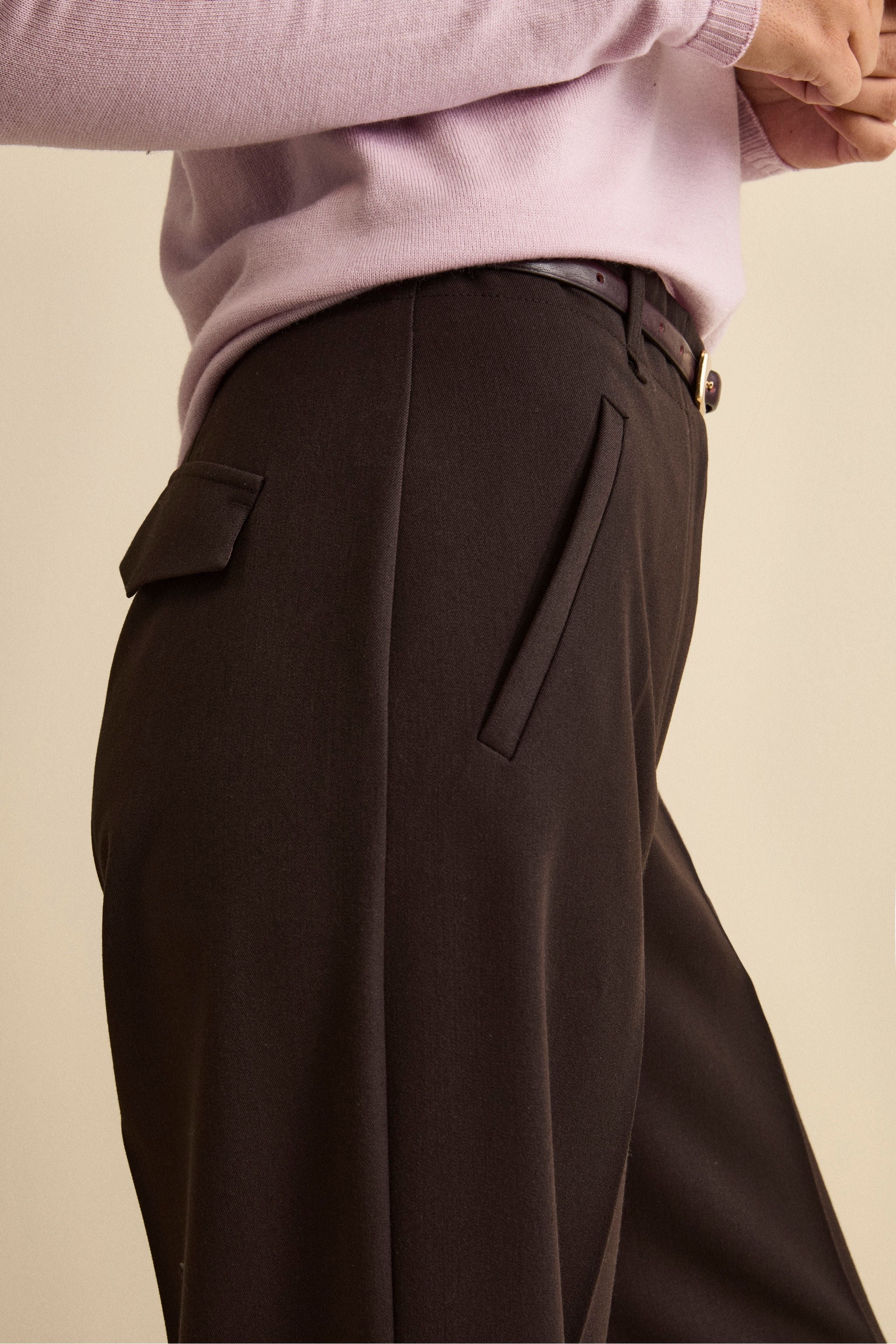 Pantalone a palazzo con piega - T.MORO