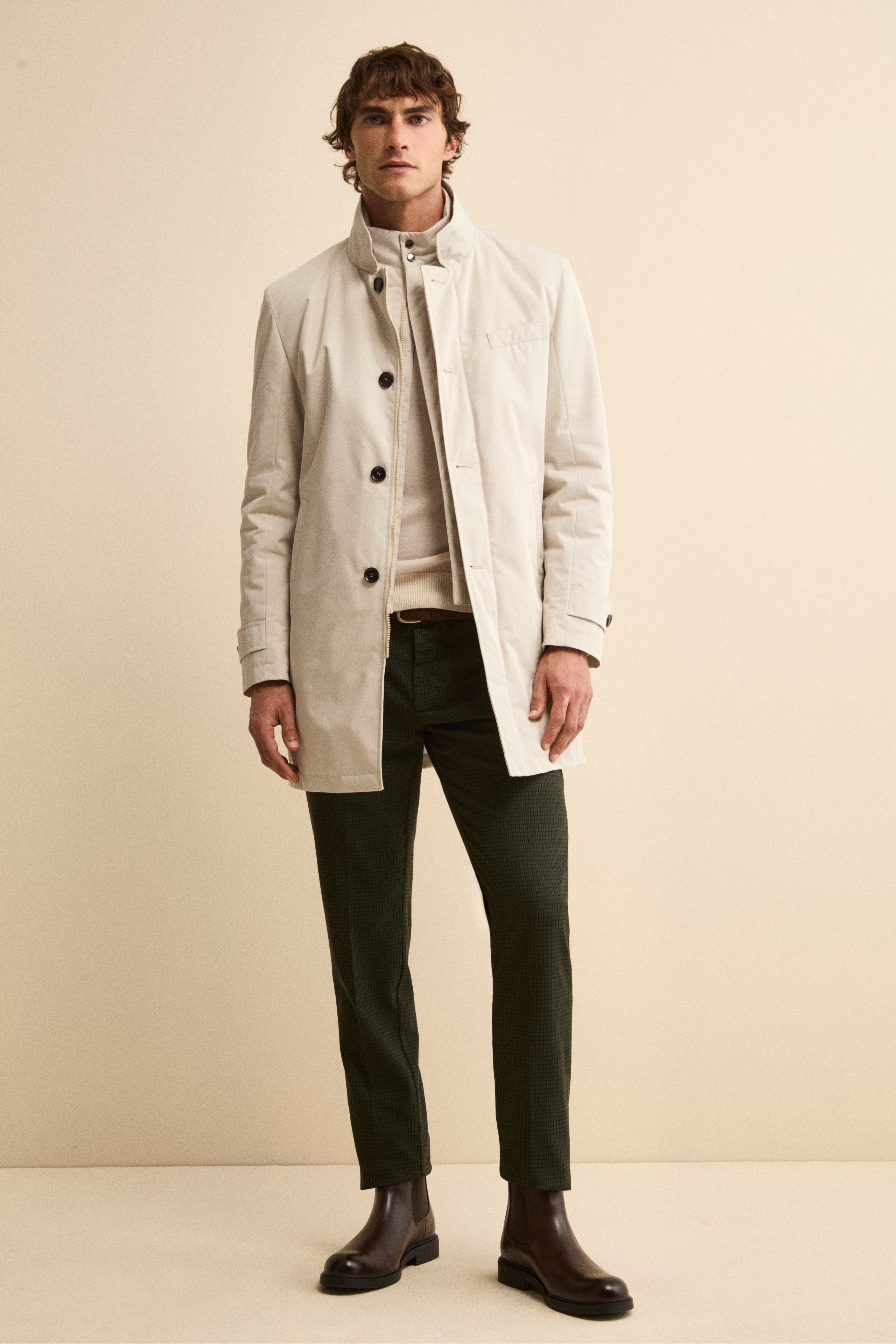 Pantalone Slim Fit in Fantasia - P/P VERDE