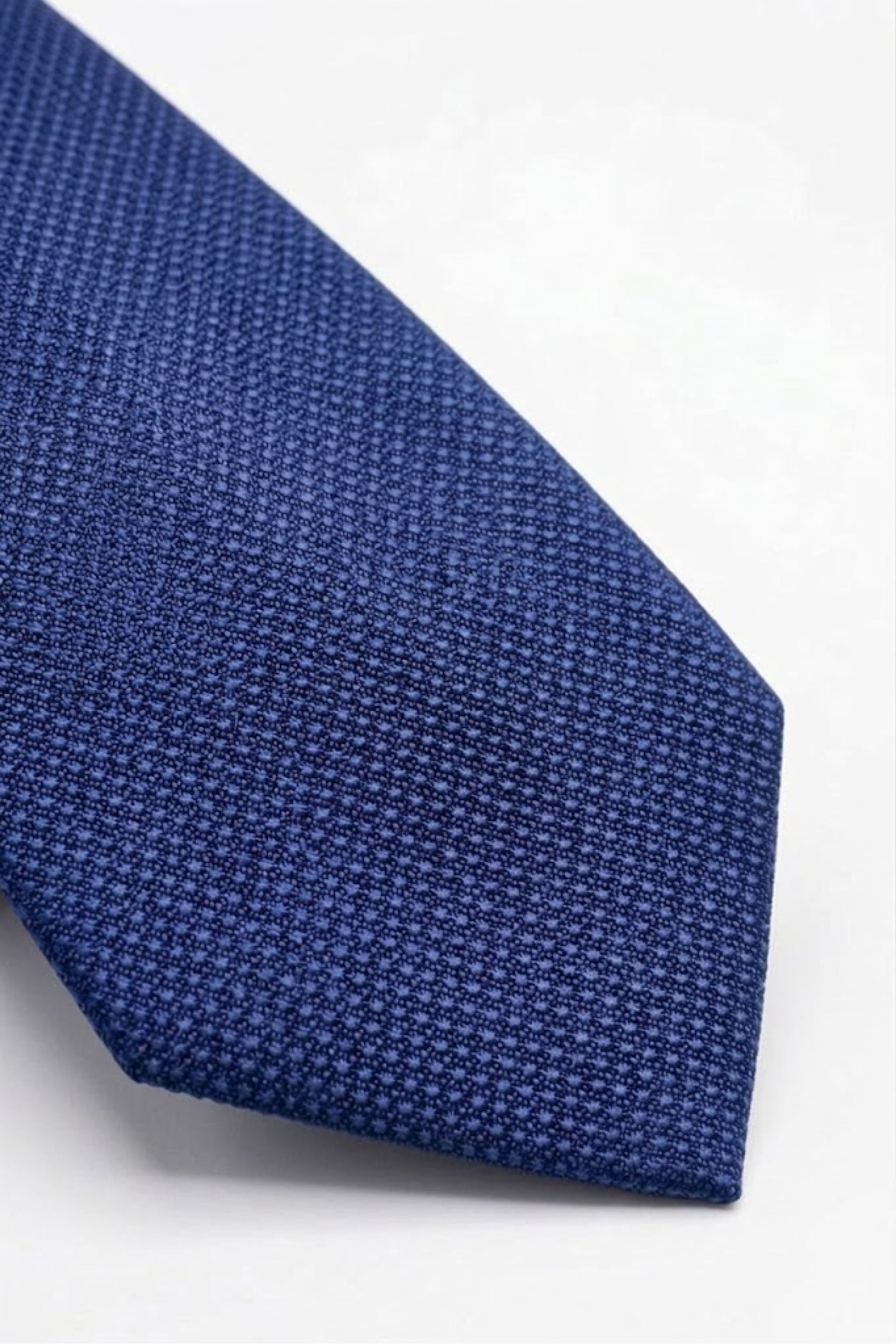 Cravatta Elegante in Seta Bordeaux - FANT. BLU