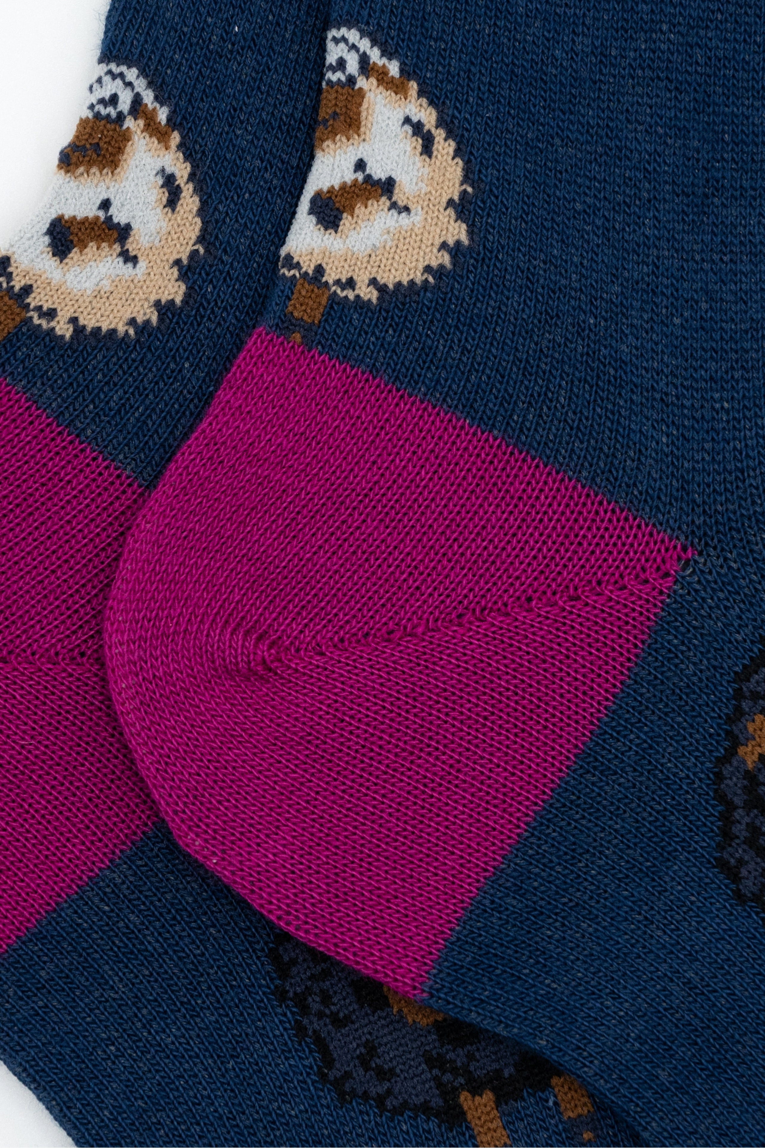 Calze Corte Fantasia Pecore - BLU