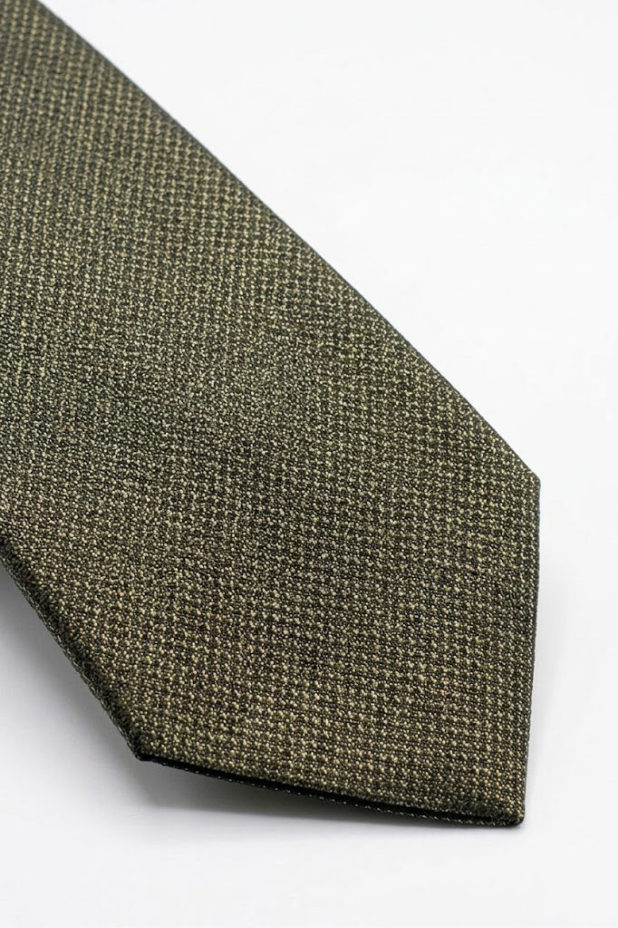 Cravatta in Seta a Fantasia Verde - VERDE