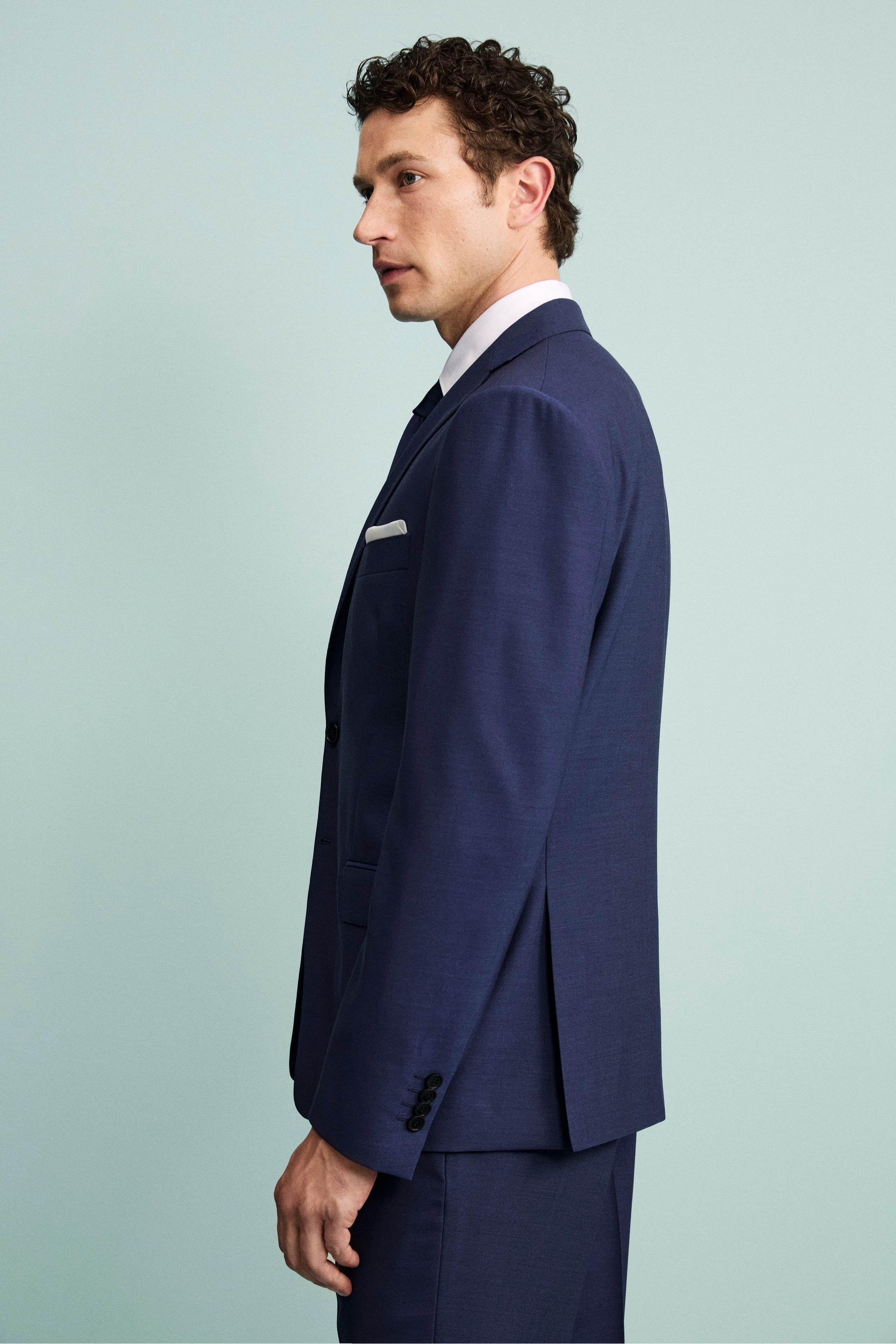 Abito slim bluette - BLU APERTO