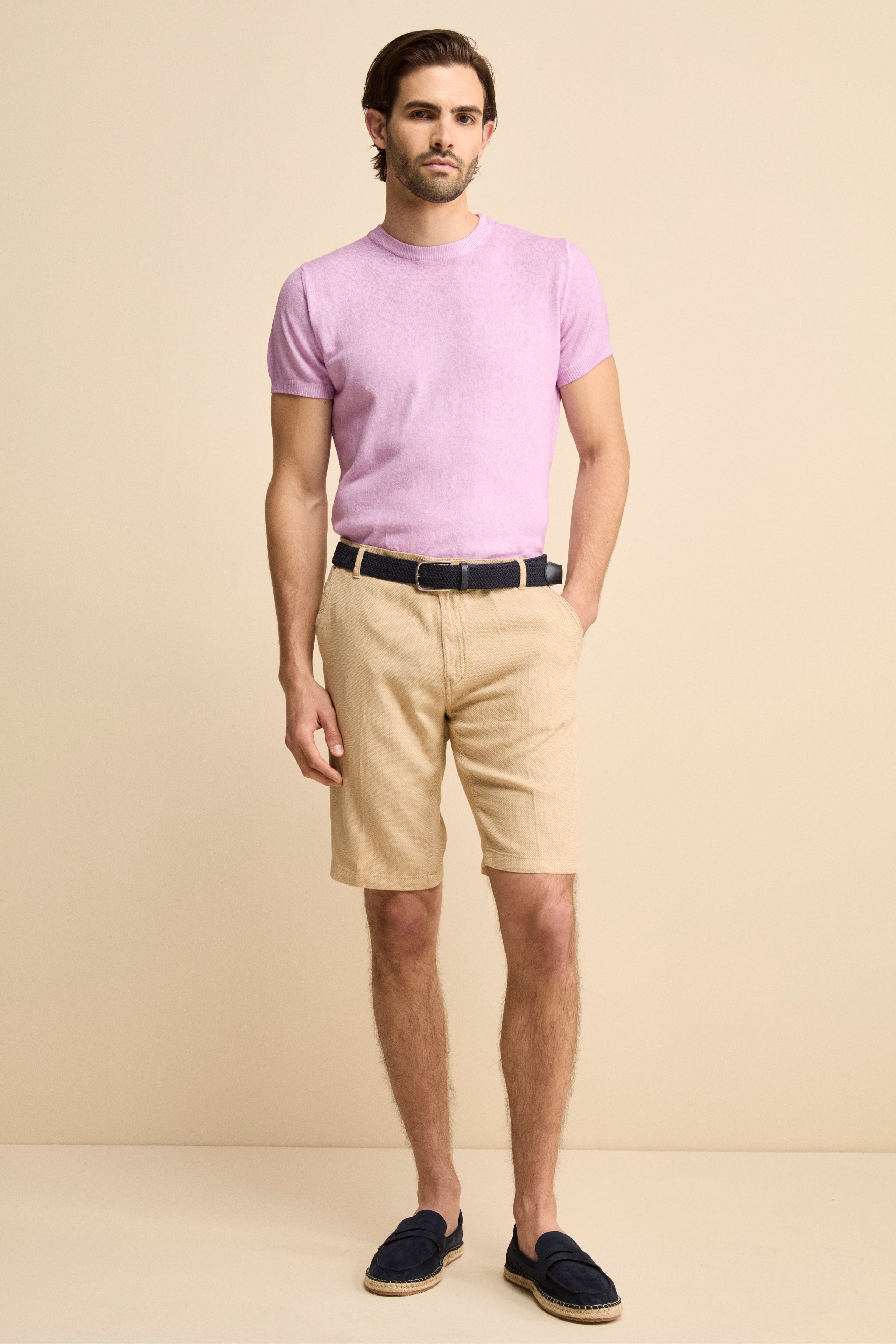 T-Shirt Rasata in Cotone Crêpe - LILLA