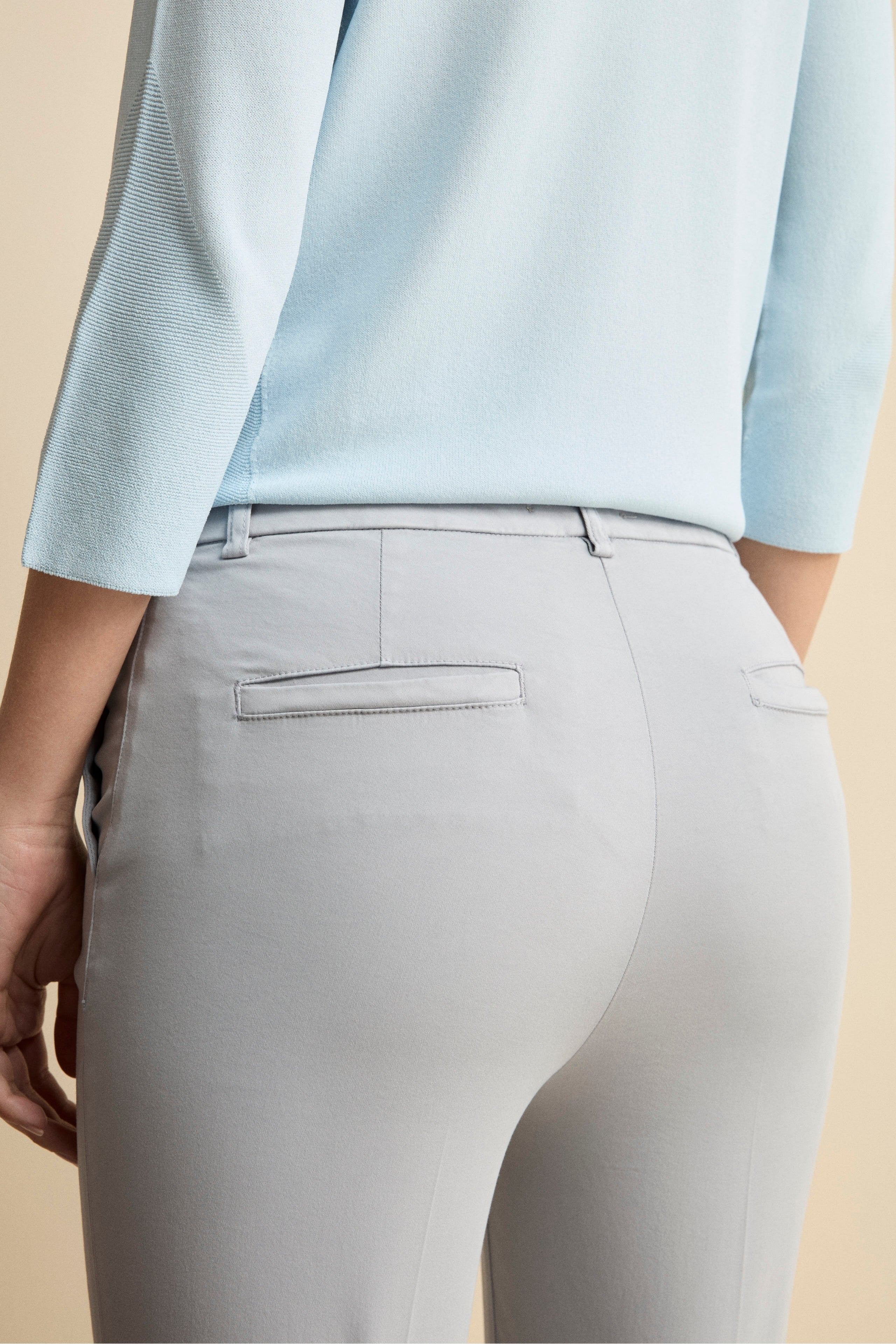 Pantalone Flare in Gabardina - PERLA