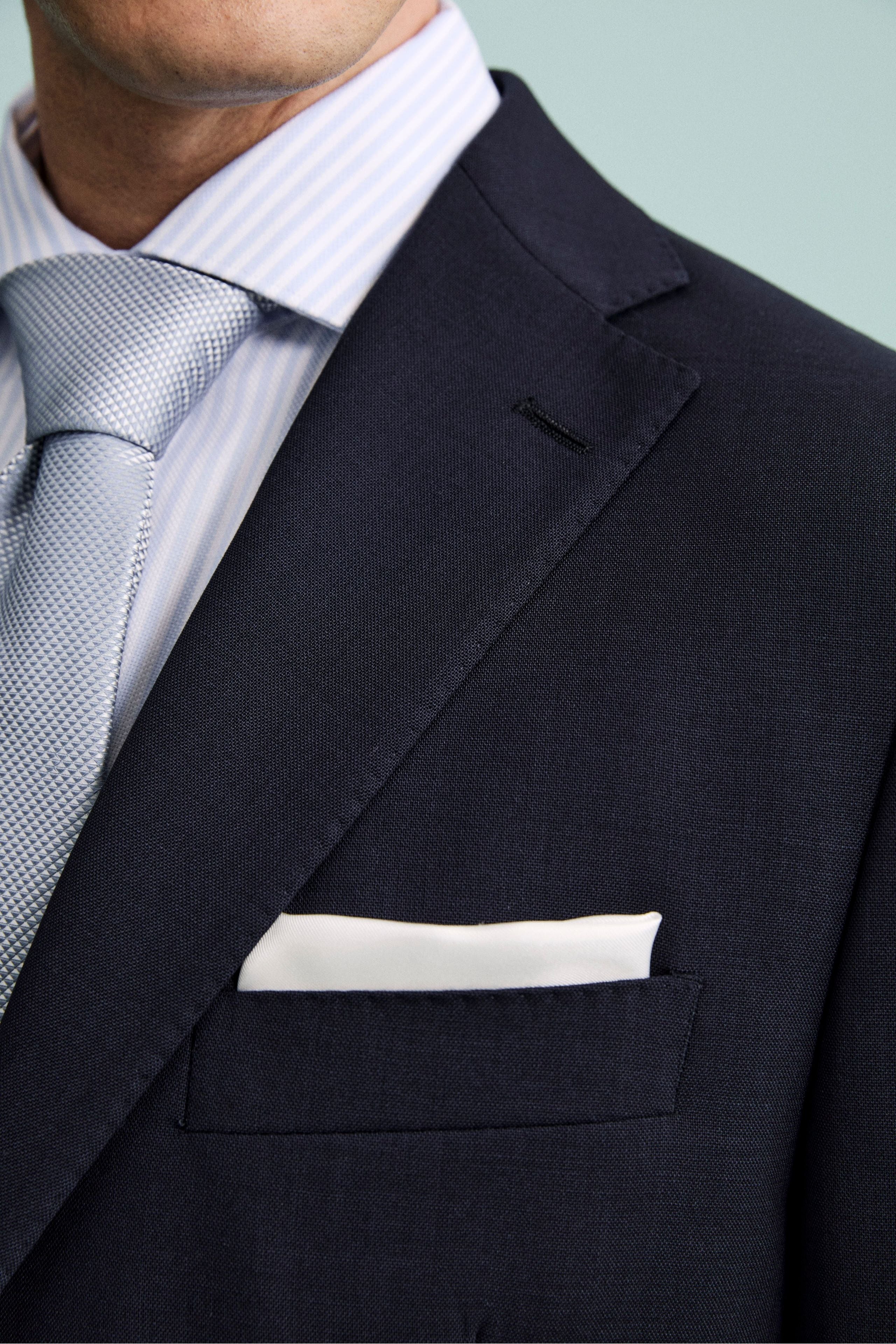 Giacca Elegante Monopetto in Lana Vergine Drop 8L - BLU