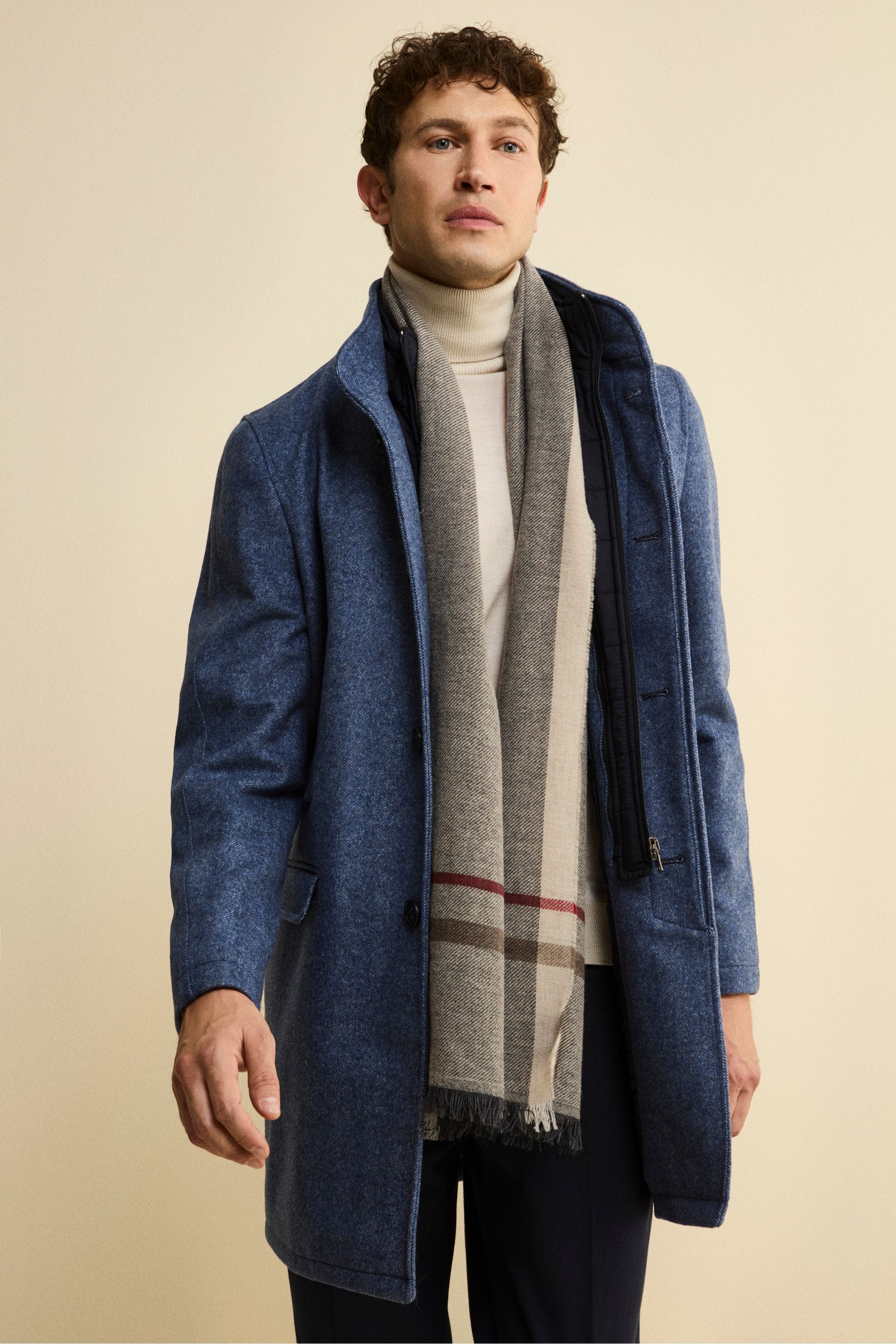 Stola in Misto lana e Cashmere - BEIGE