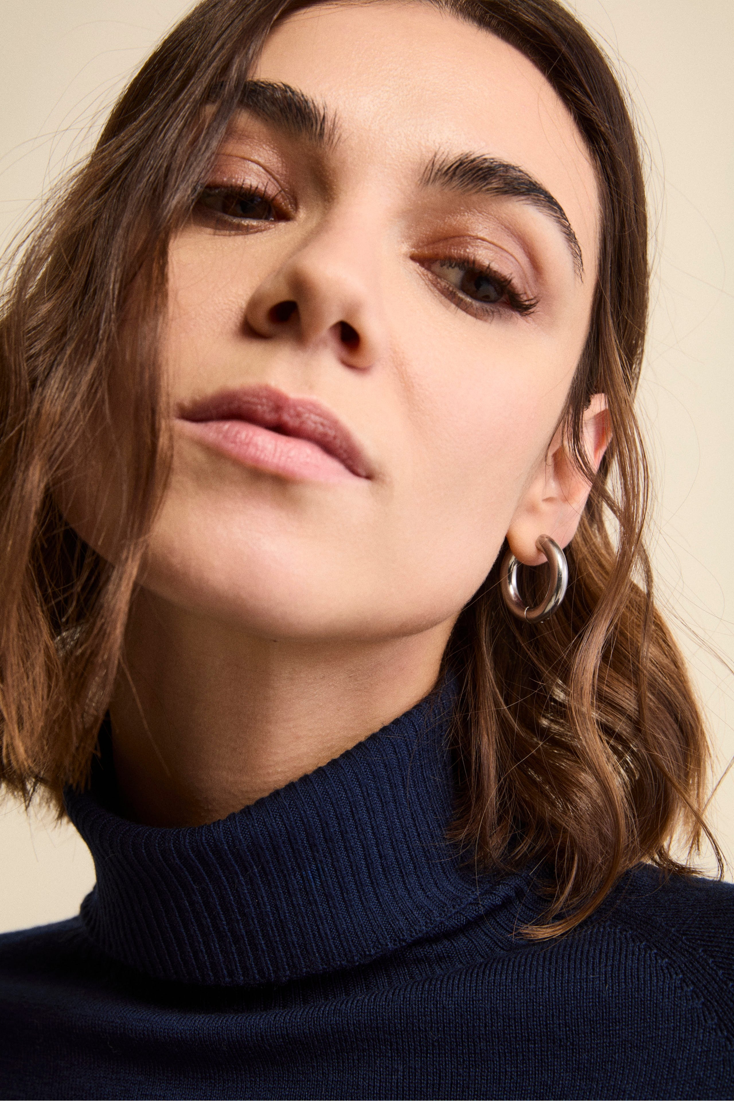 Dolcevita Raglan in Lana Merino - NAVY