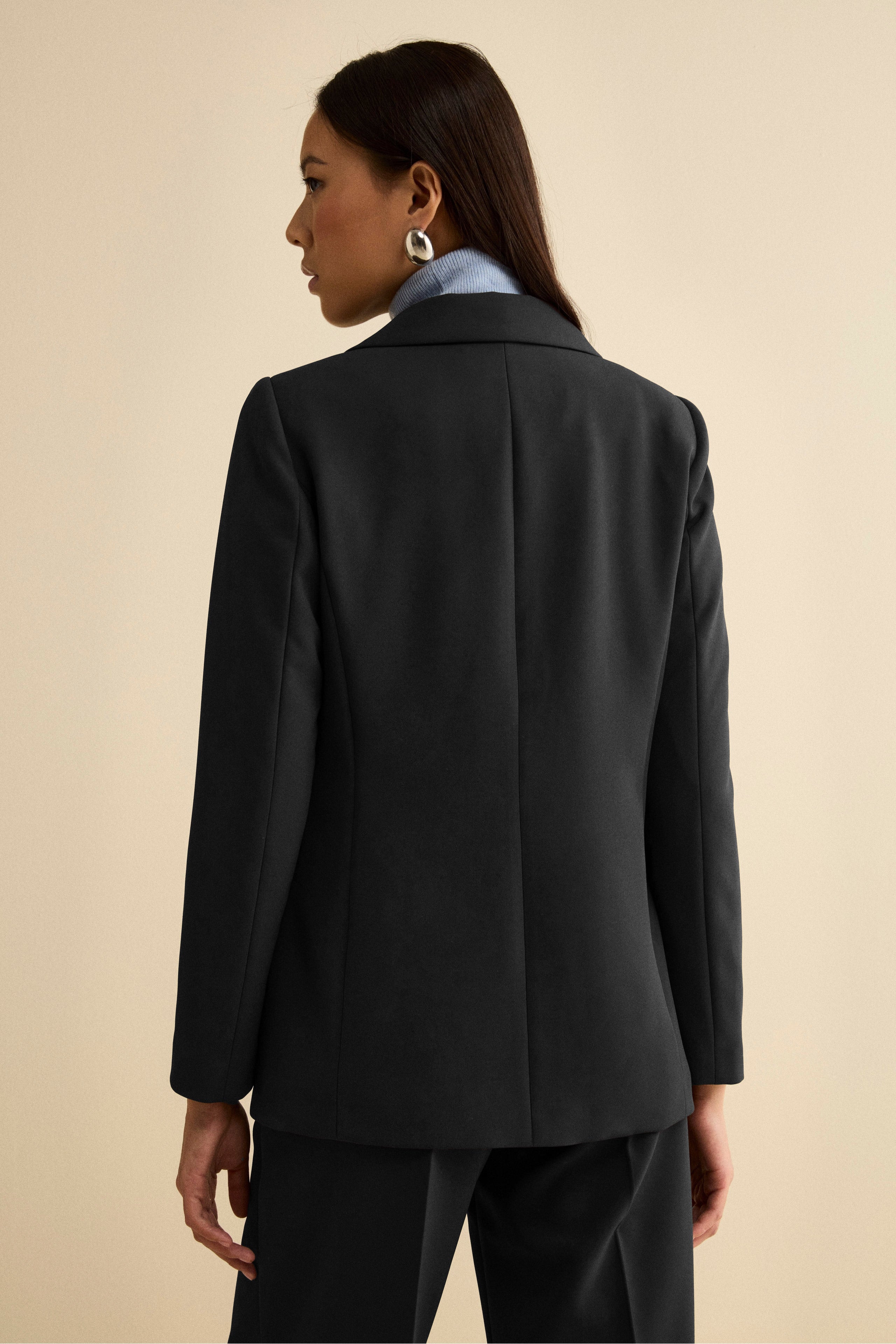 Giacca Bistretch Foderata Regular Fit - NERO