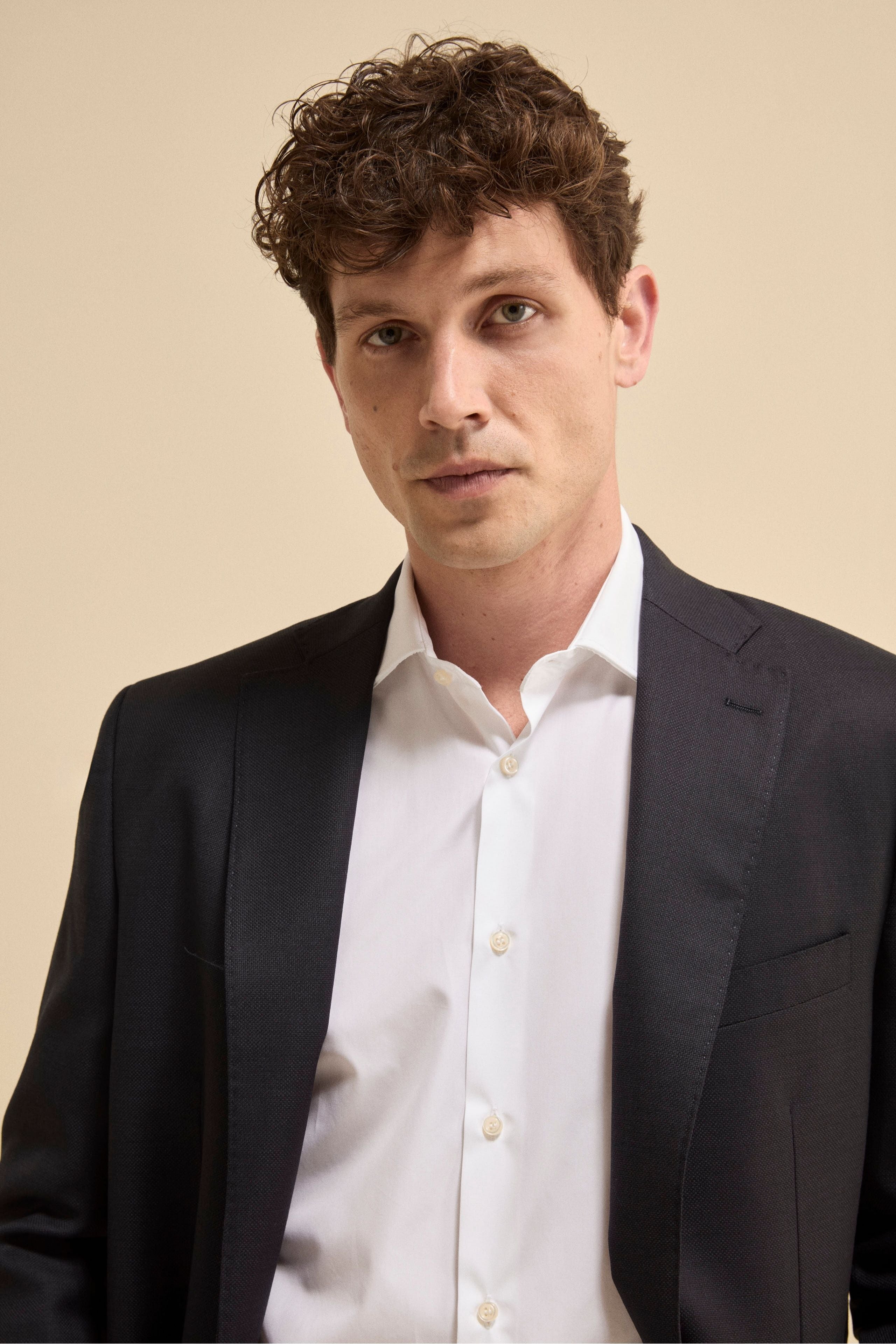 Giacca Elegante in Lana Vergine Regular Fit - BLU