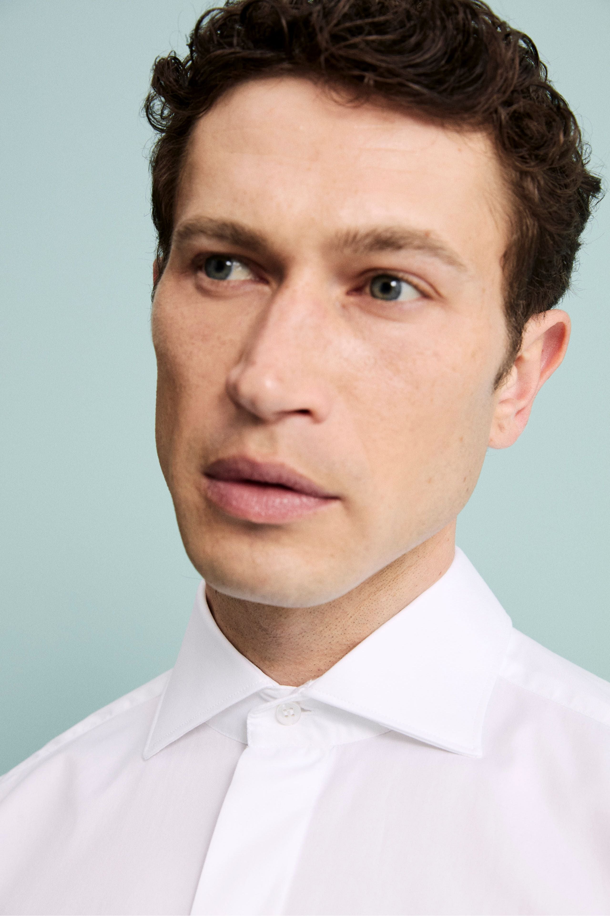 Camicia da Cerimonia Slim Fit in Cotone - BIANCO