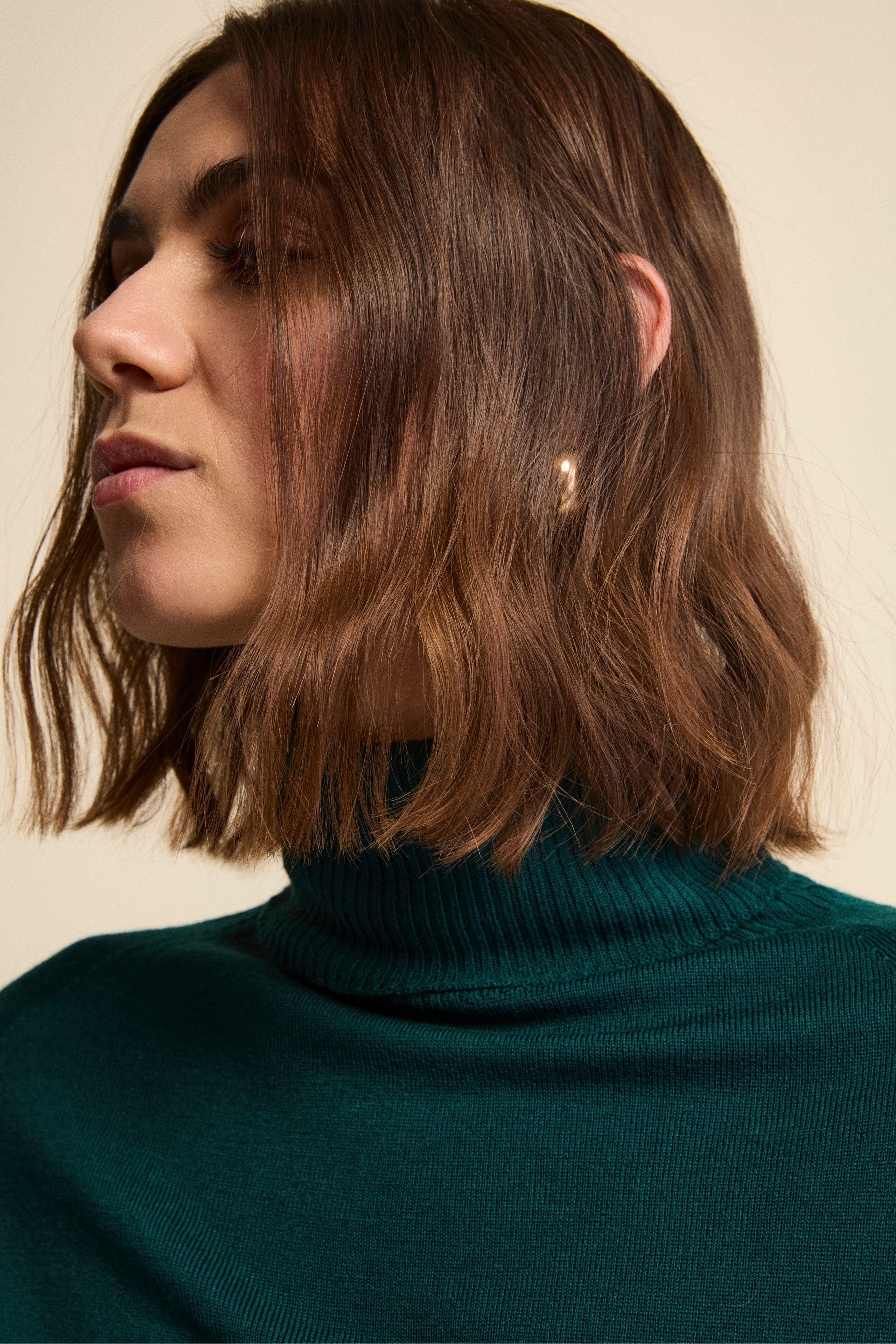 Dolcevita Raglan in Lana Merino - VERDE