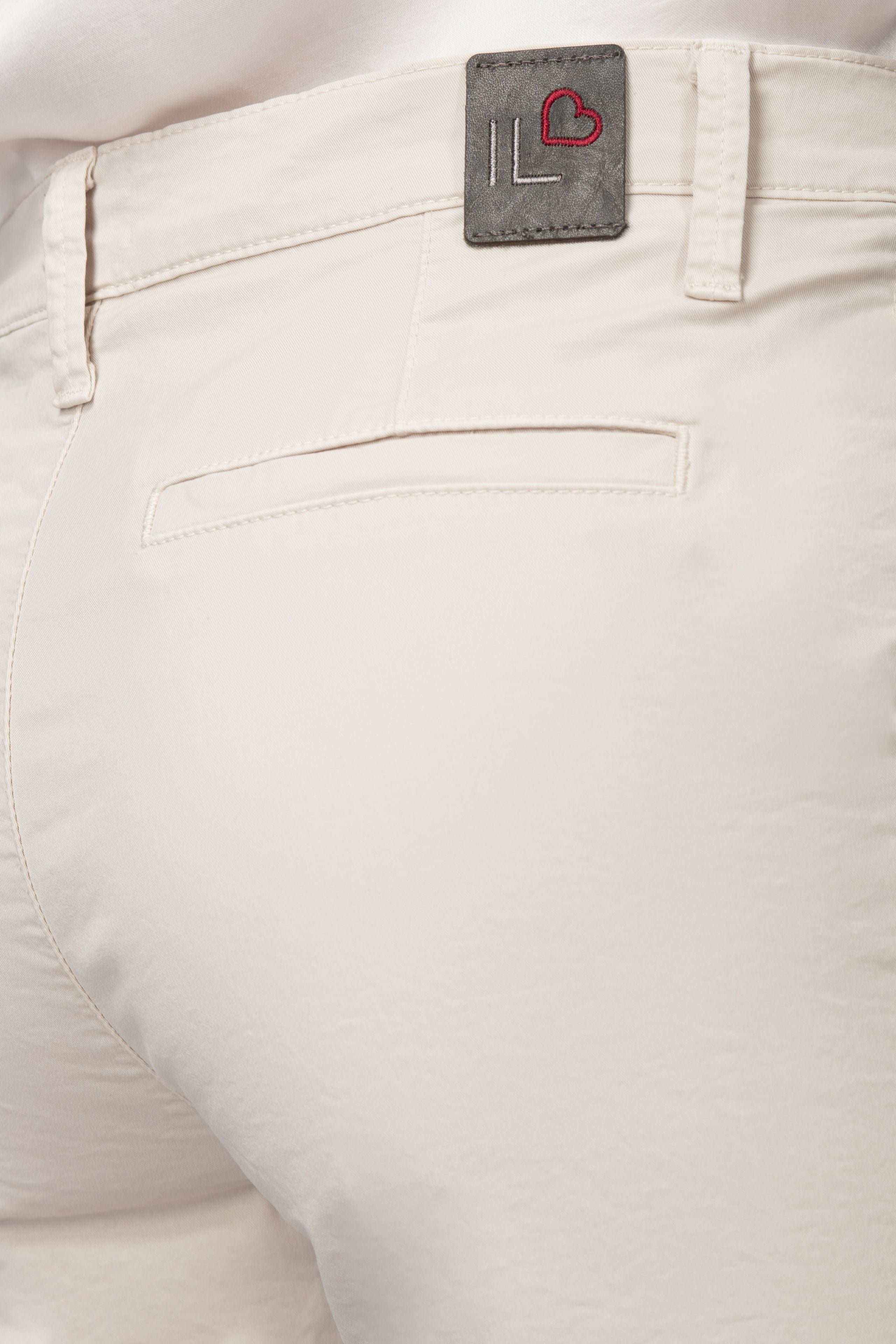 Bermuda in cotone - BEIGE