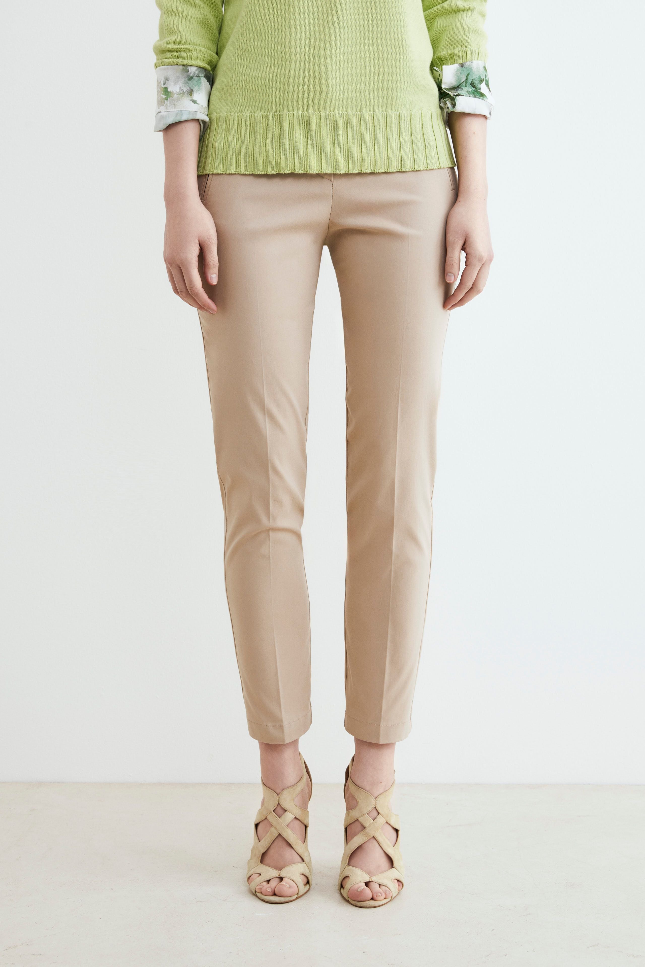 Pantalone elasticizzato - BEIGE